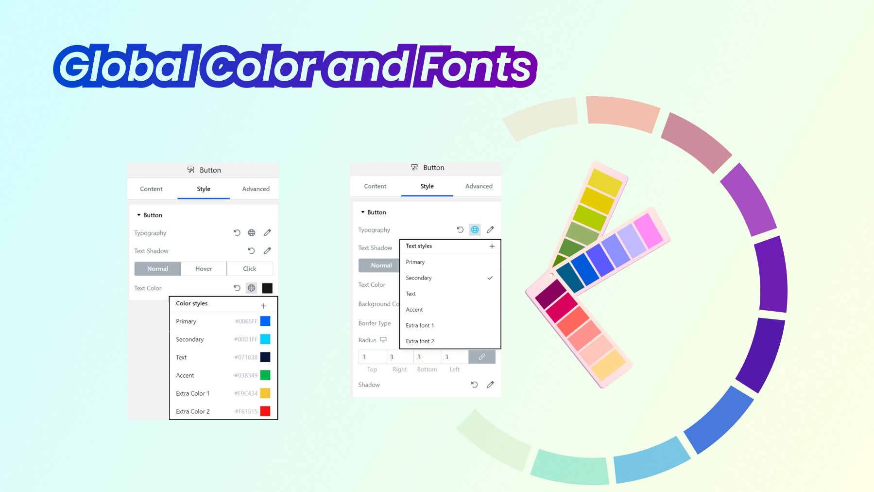 🎉 Enhanced Feature Update: Custom Global Fonts and Colors! 🚀 product update image