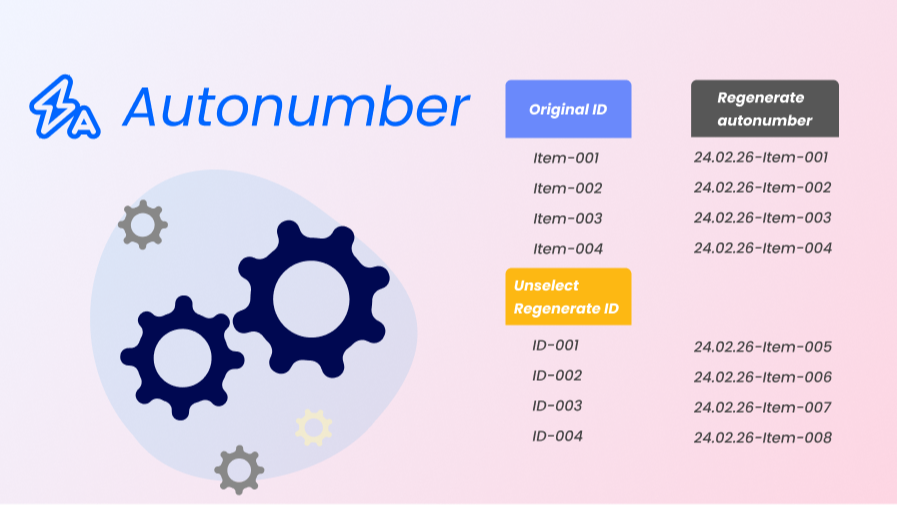 📢 Product Update: Enhanced Autonumber Field Functionality 🚀 product update image