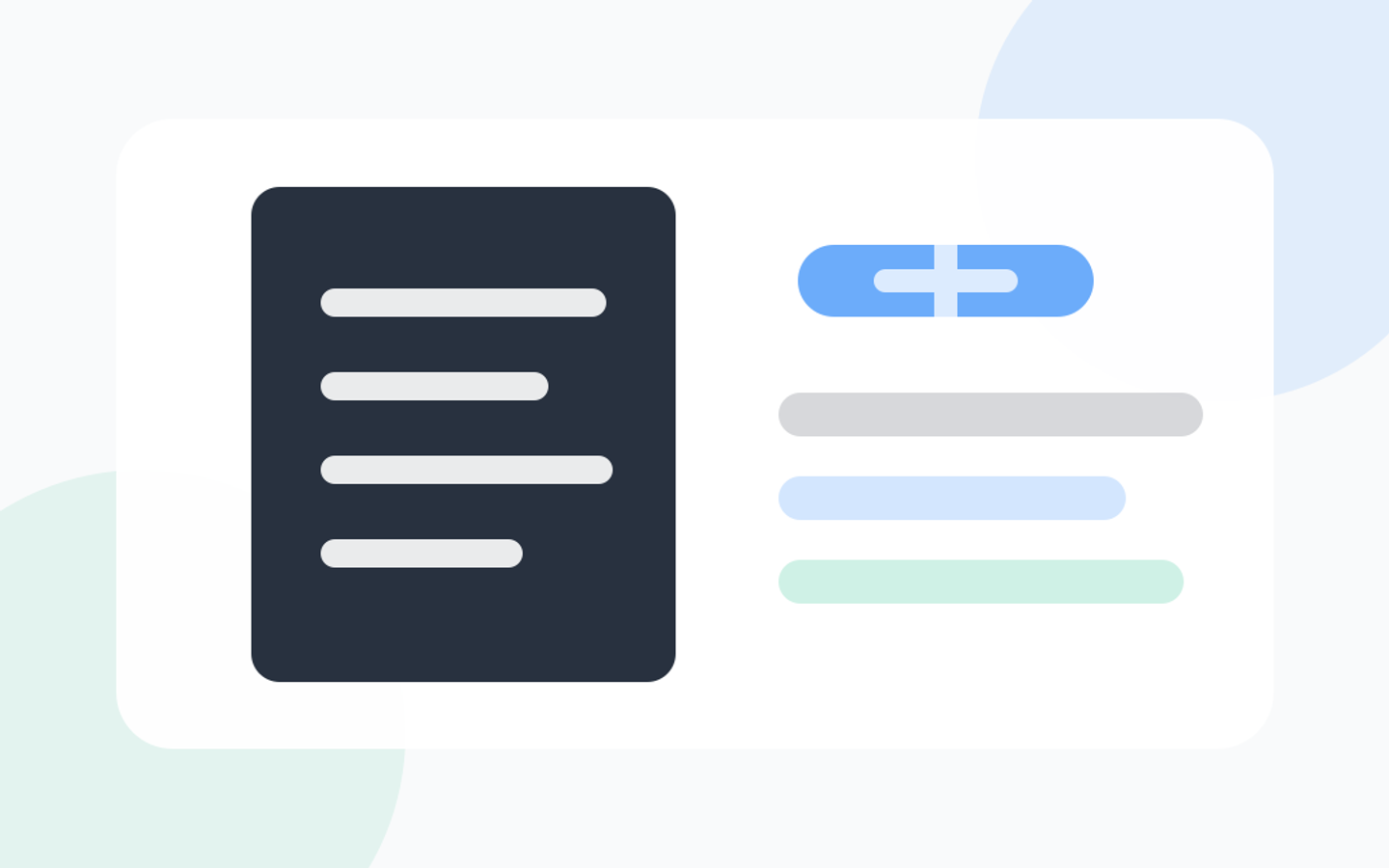 Abstract illustration for Invoice, showing document generation and business workflow.