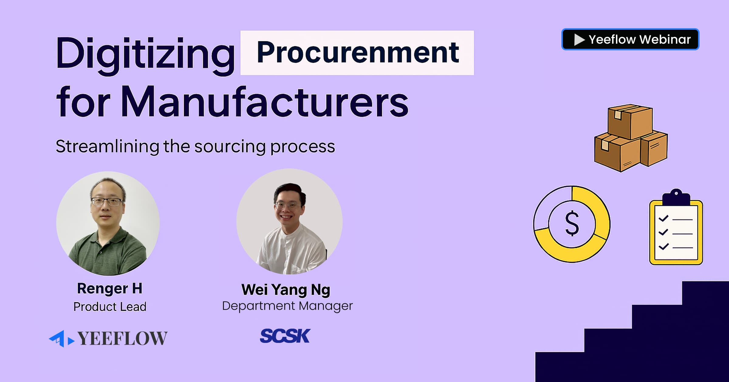 Digitizing Procurement for Manufacturers webinar cover