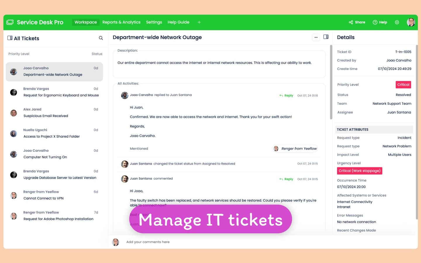 Service Desk Pro preview screenshot 1