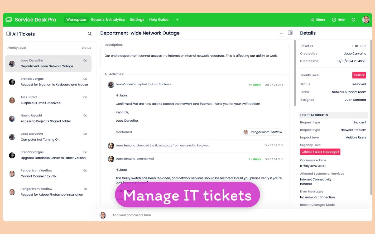 Service Desk Pro preview screenshot 1