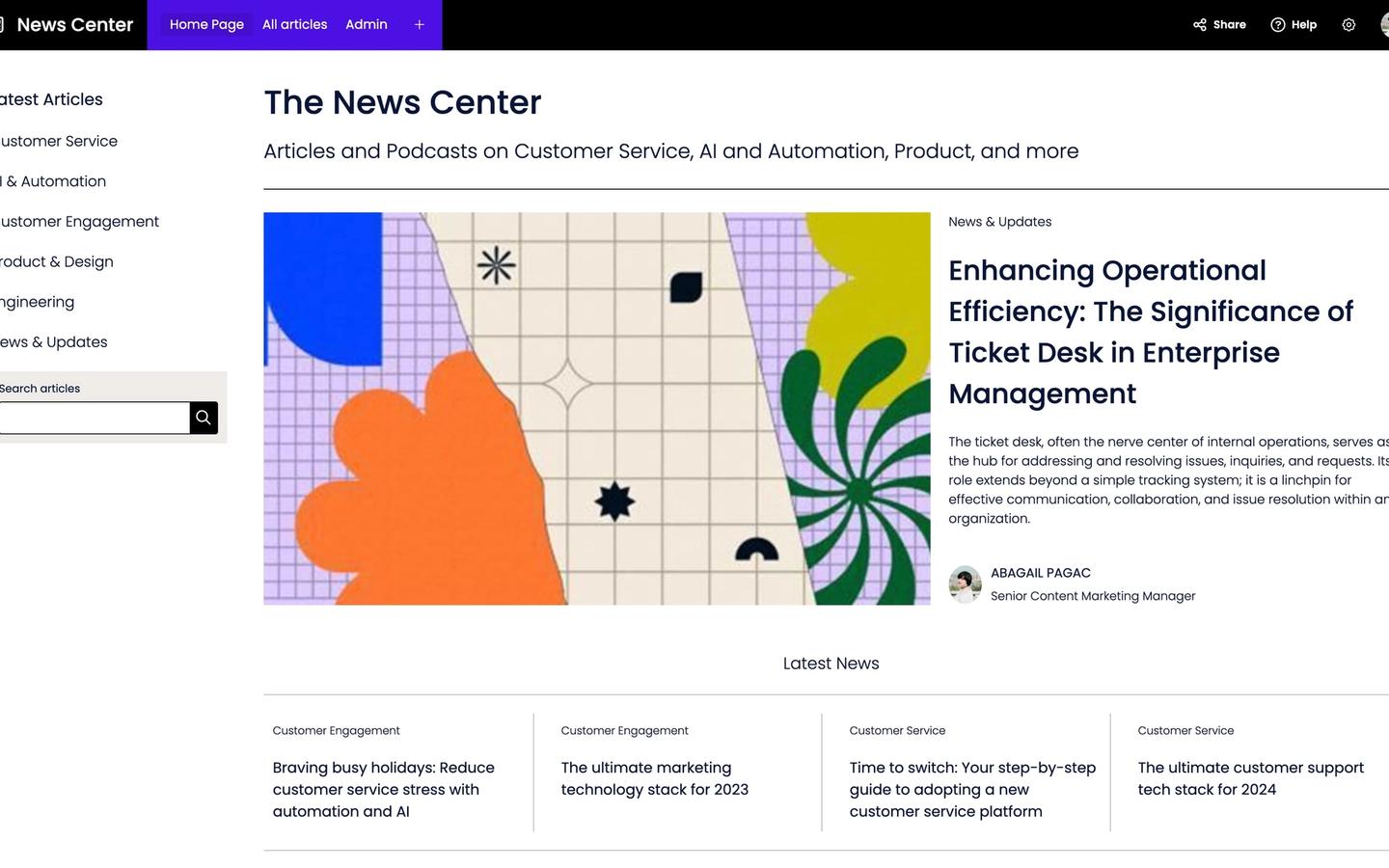 News Center preview screenshot 1