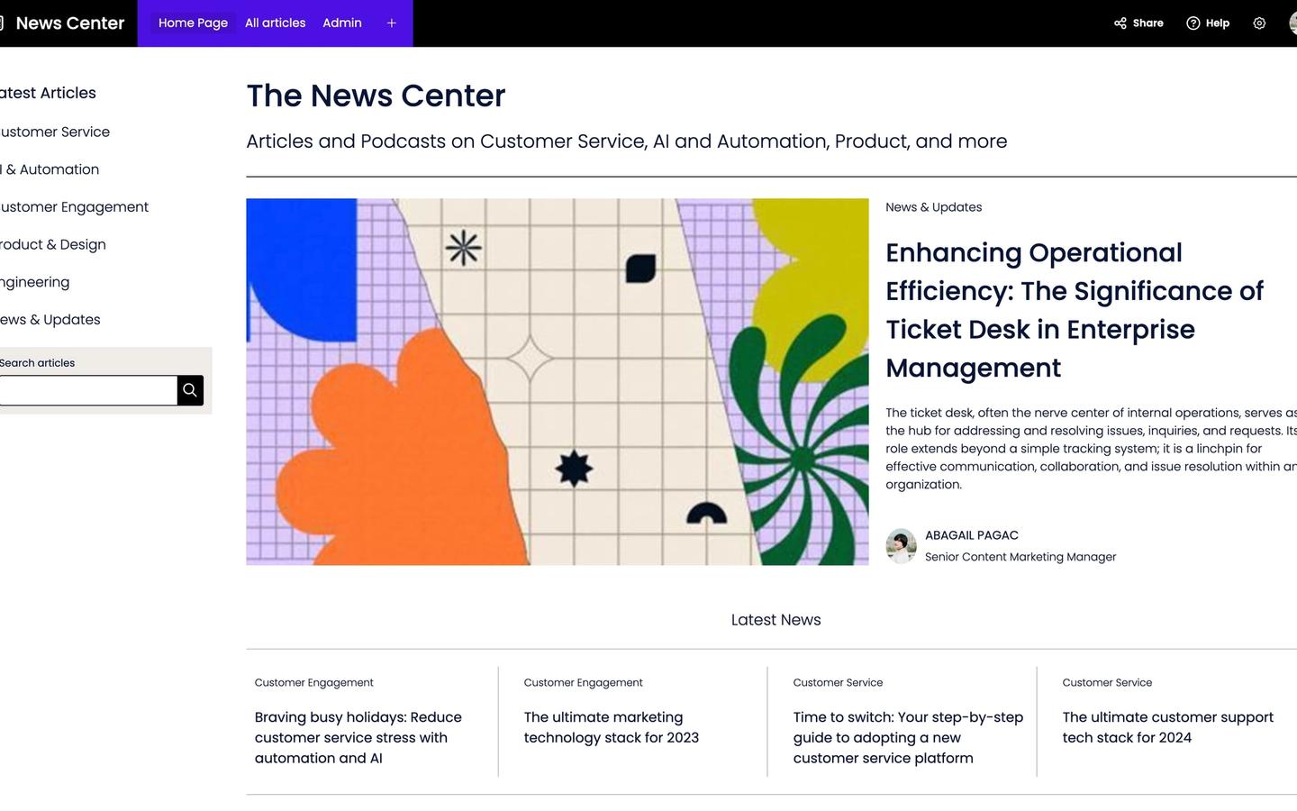 News Center preview screenshot 1