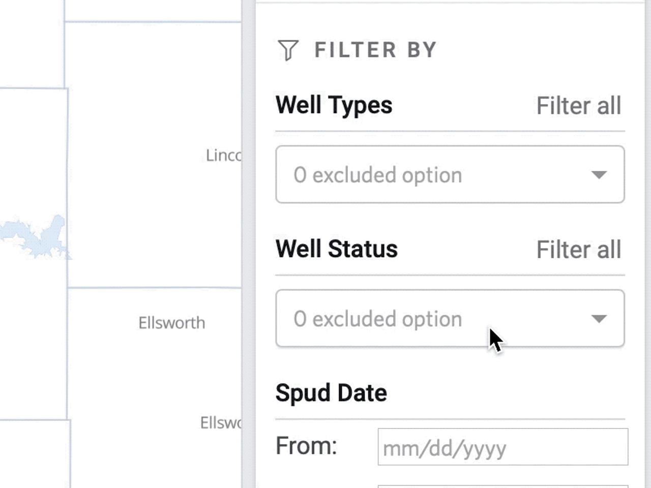 data filter and reset