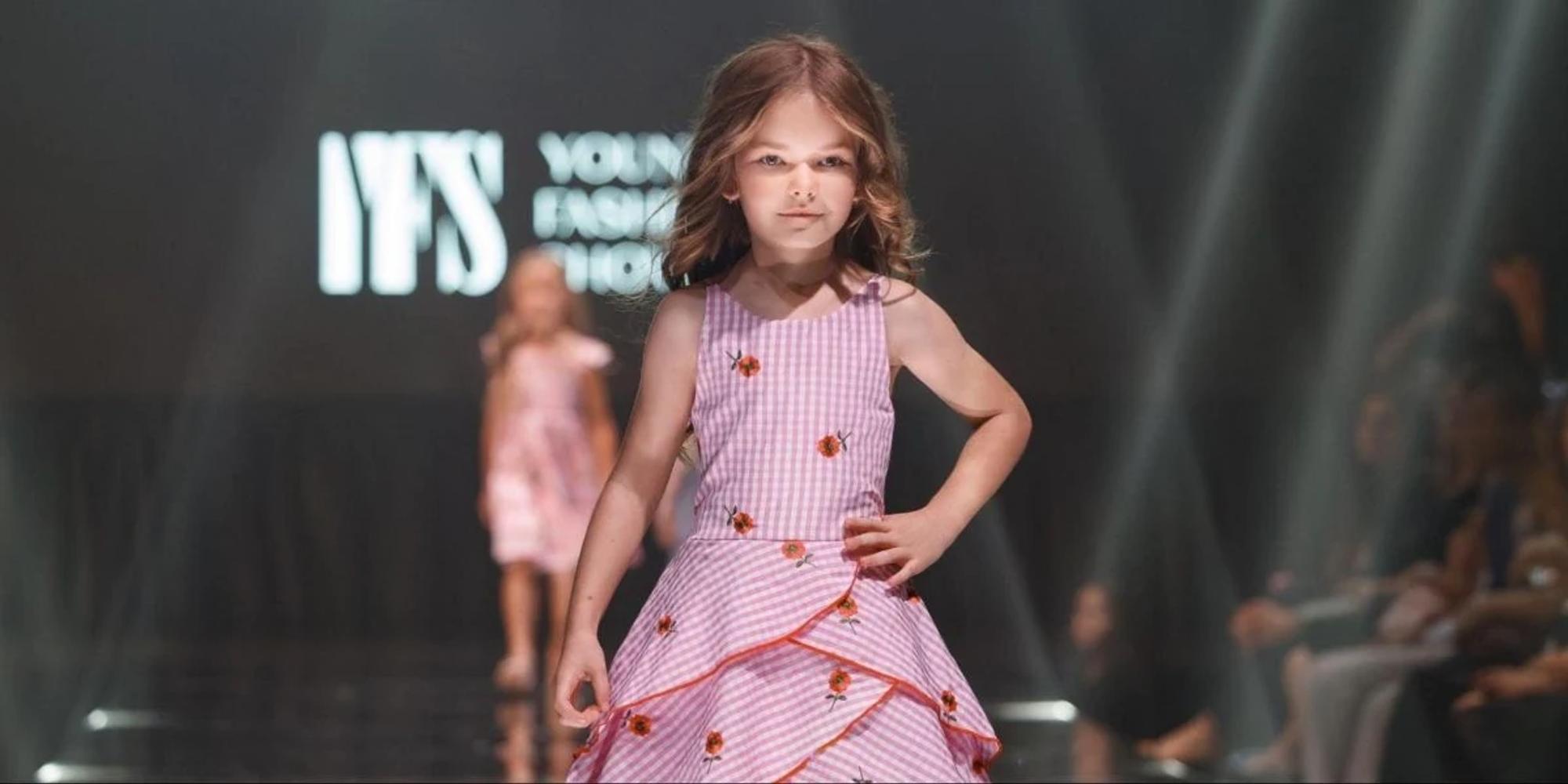 Sarra Dzhemela on the Young Fashion Show runway