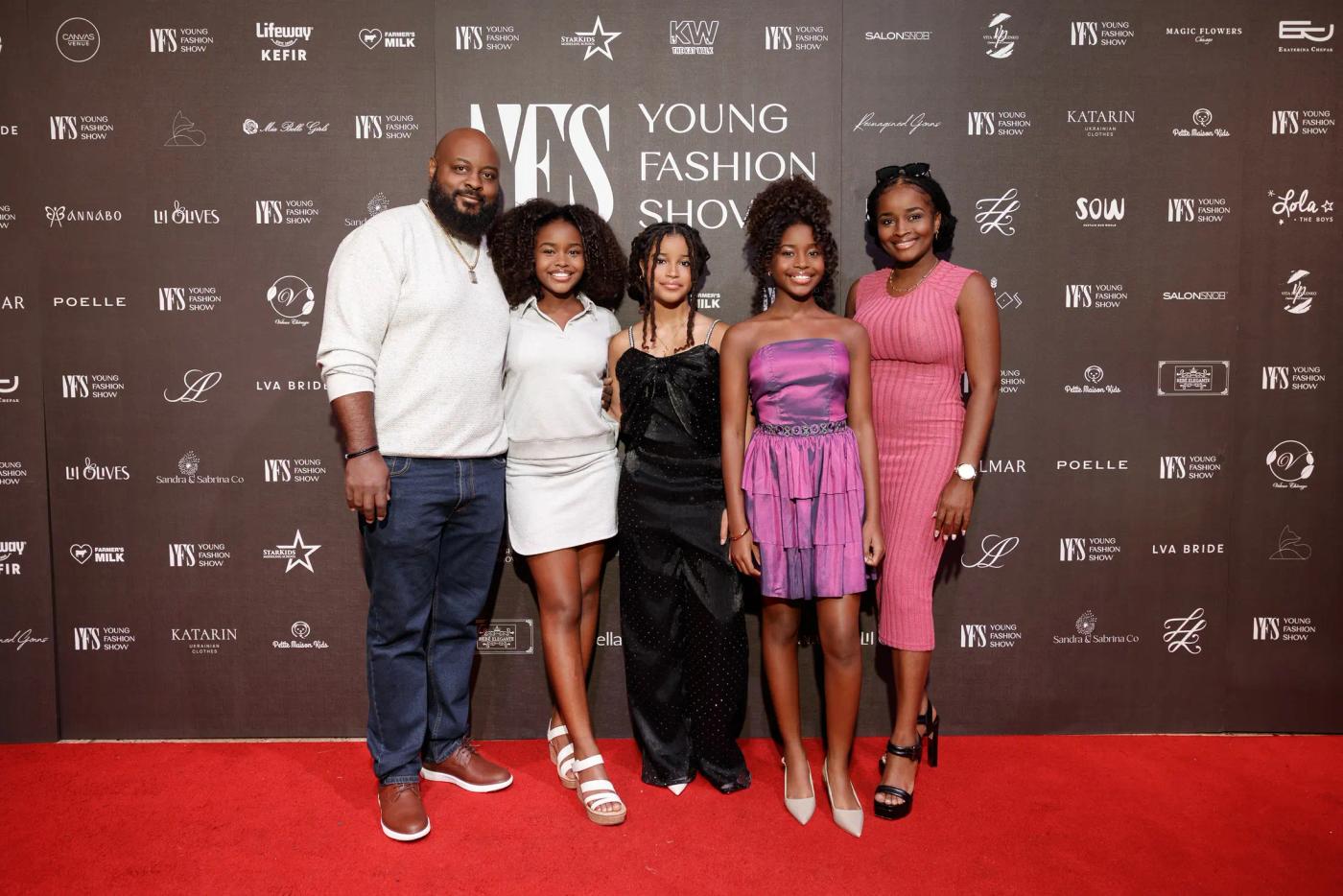 A family together on the YFS red carpet