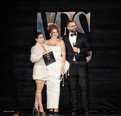 Partners recognised on stage by the YFS founders