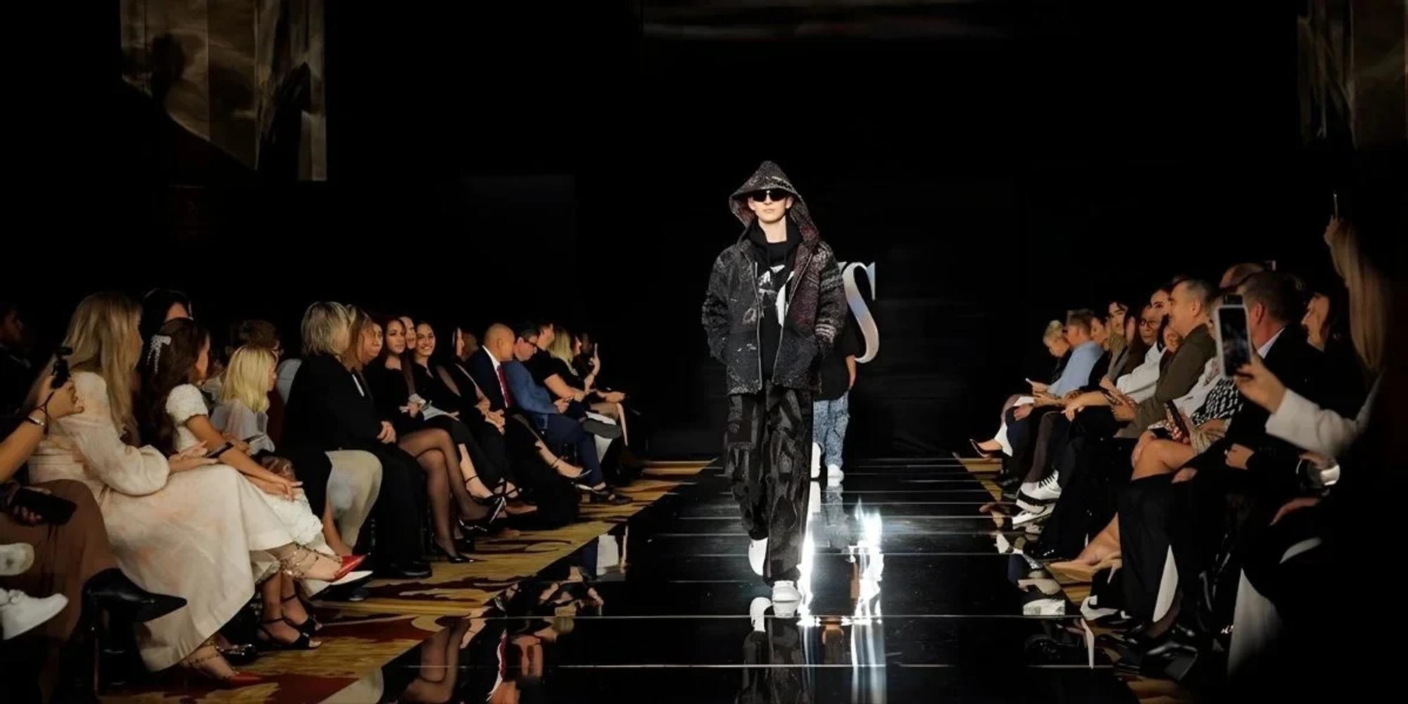 Andrii Samoilenko on the Young Fashion Show runway