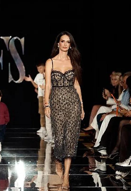 Andela Golubovic, owner of HOOLA, walking the YFS runway