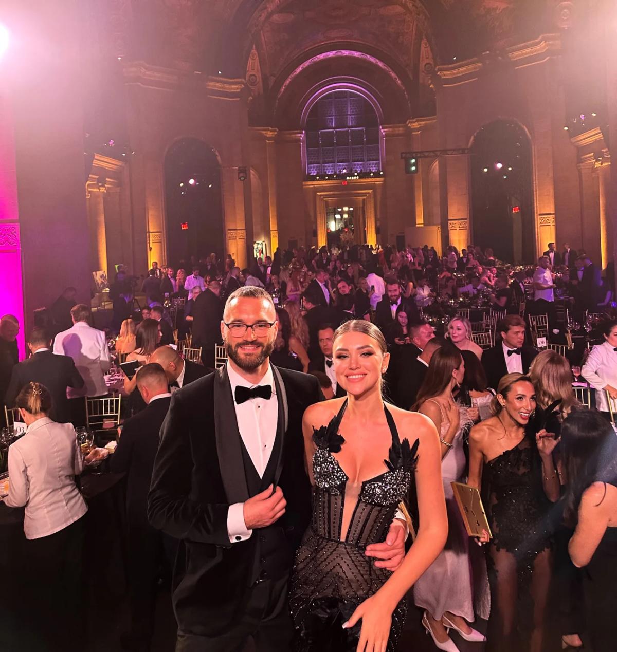 Diana Hetun and Taras Lavrovskyi at the TOP USA Awards gala
