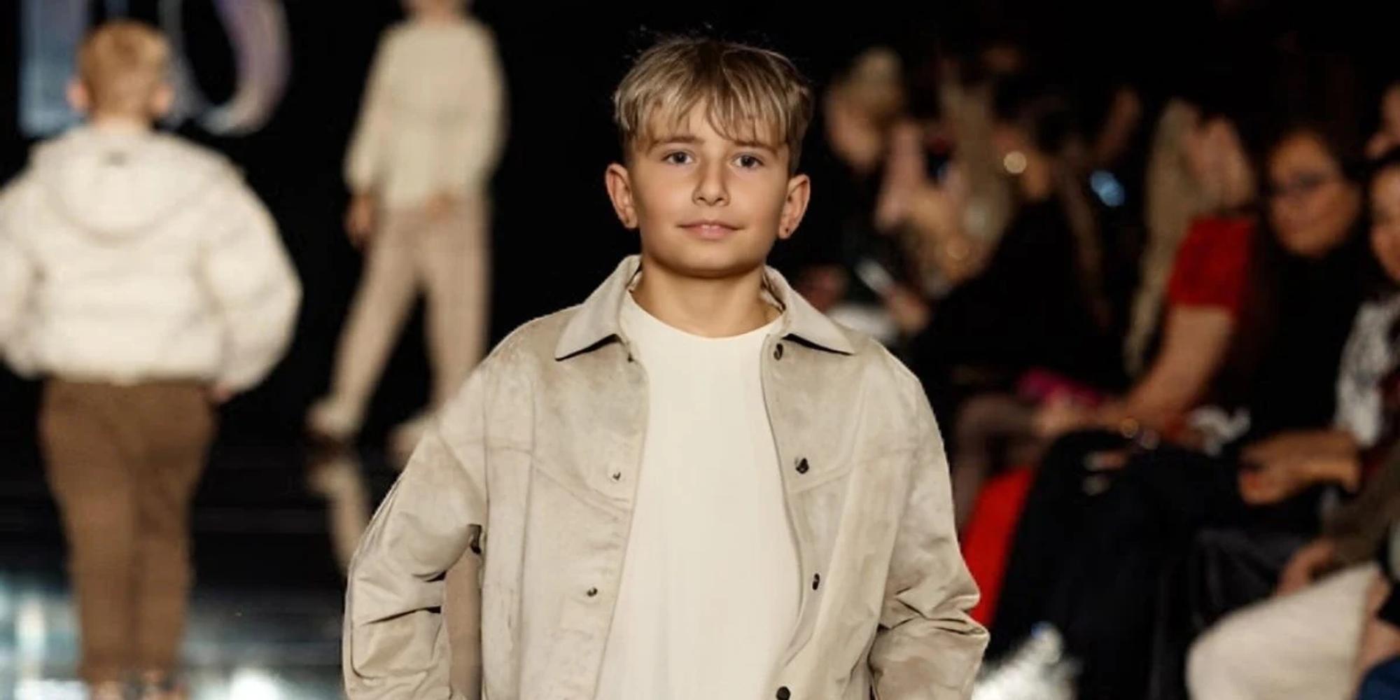 Jonathan Tkachenko on the Young Fashion Show runway in New York