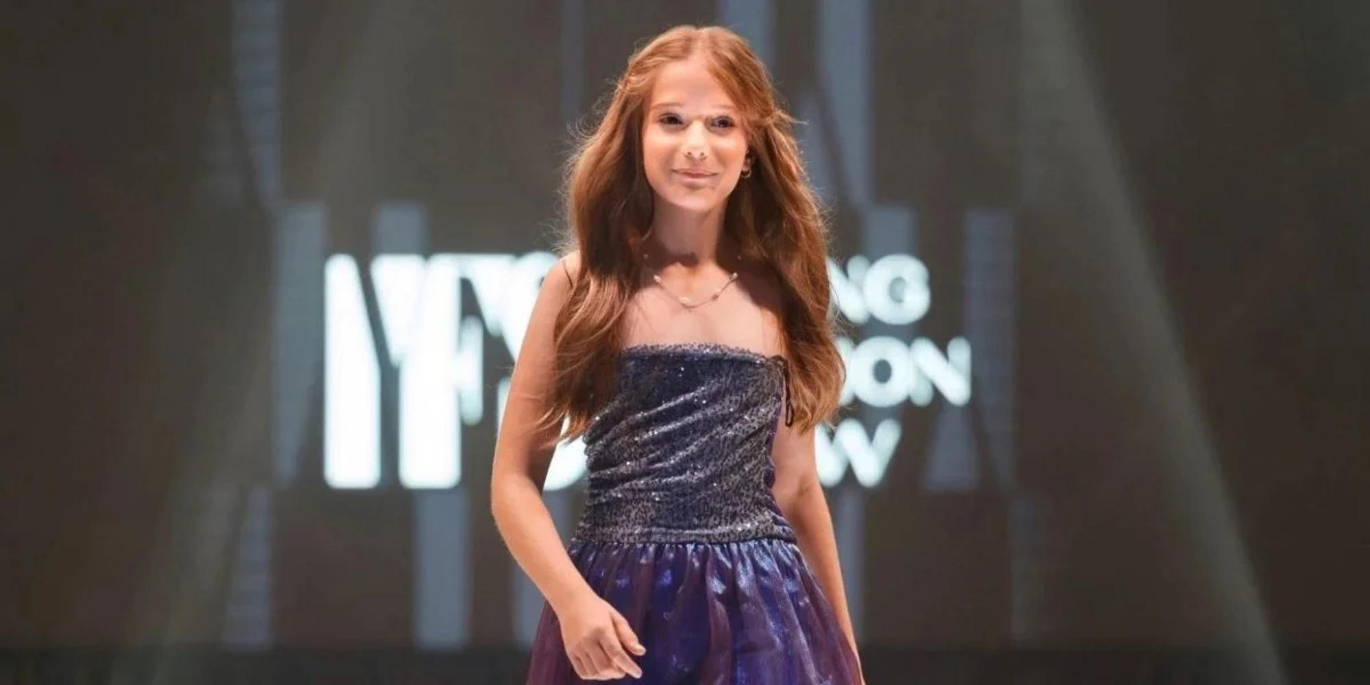 Yana Turko on the Young Fashion Show runway in Chicago