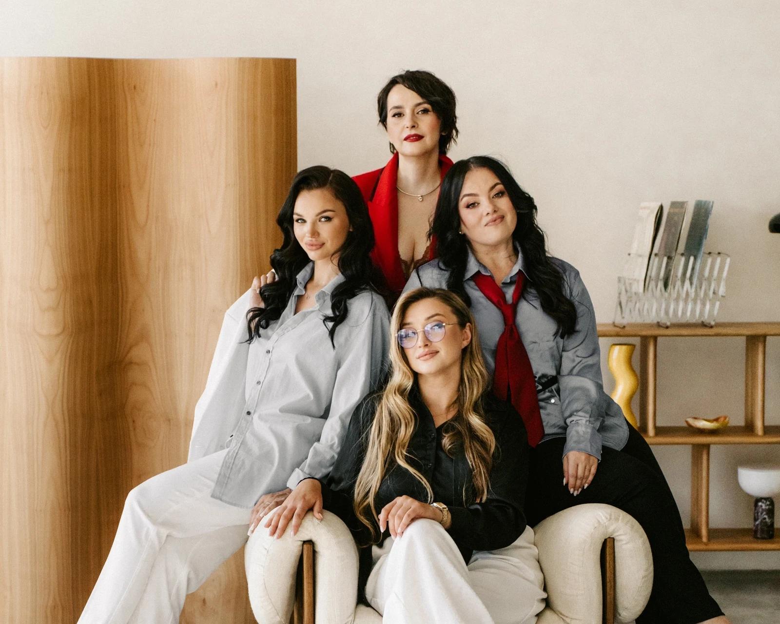 Sofia Narushevych, Olga Chykalo, Oksana Zborivska and Oksana Lekh of the YFS team