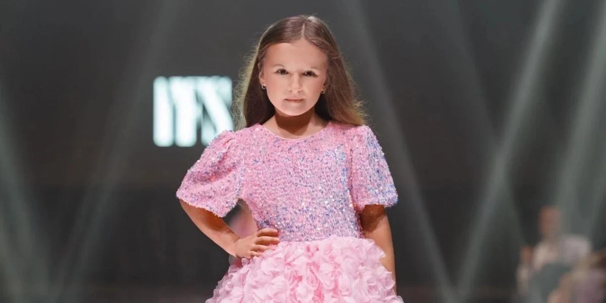 Diana Rodych on the Young Fashion Show runway in Chicago