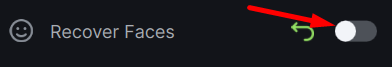 Recover Faces Toggle