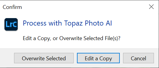 Process with Topaz Photo AI