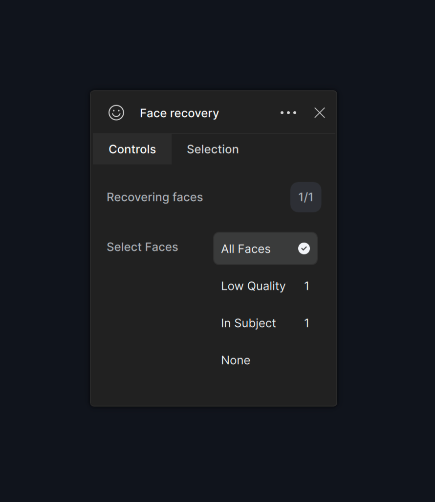 Recovery Filter Coding Recover Faces | Topaz Photo AI