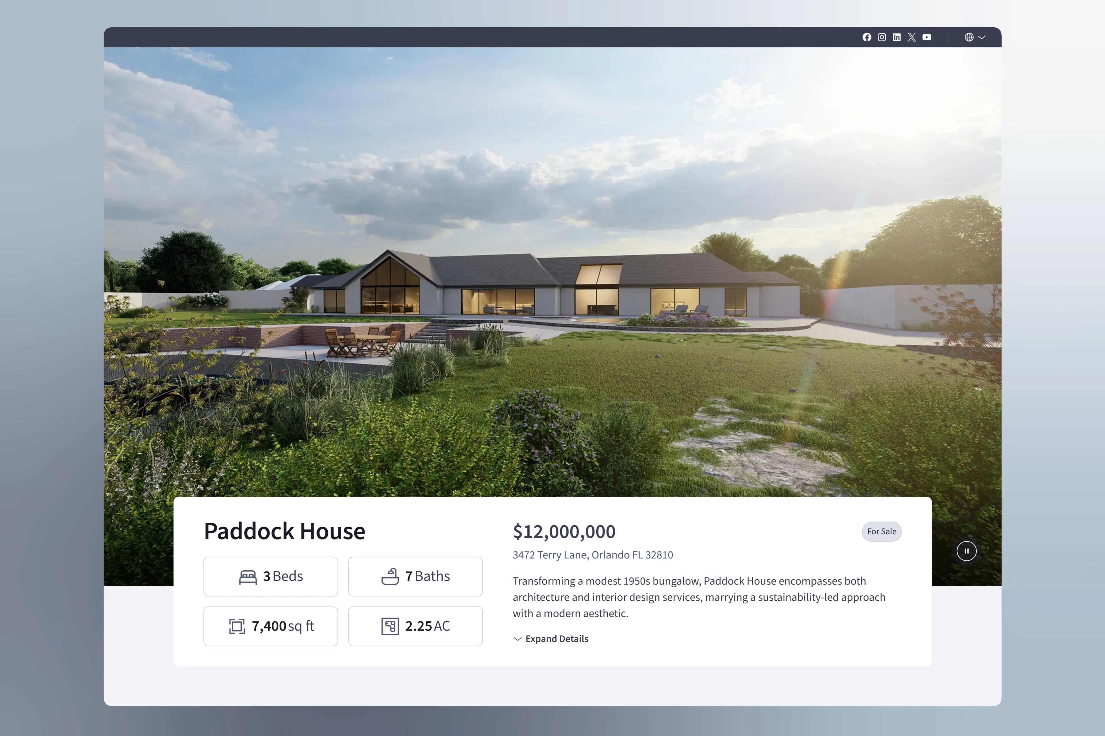 Agent landing page hero section
