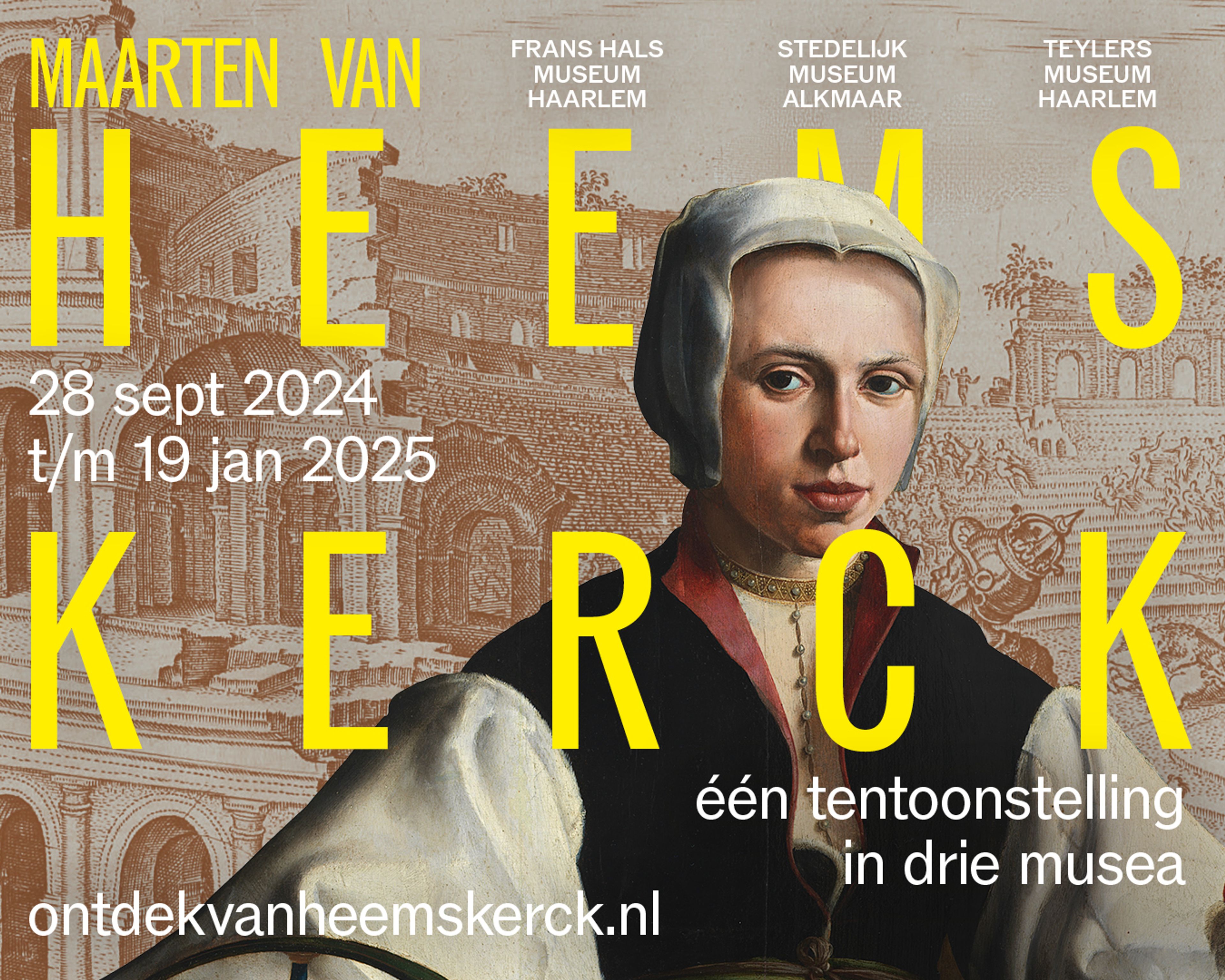 Het campagnebeeld van de tentoonstelling Maarten van Heemskerck.