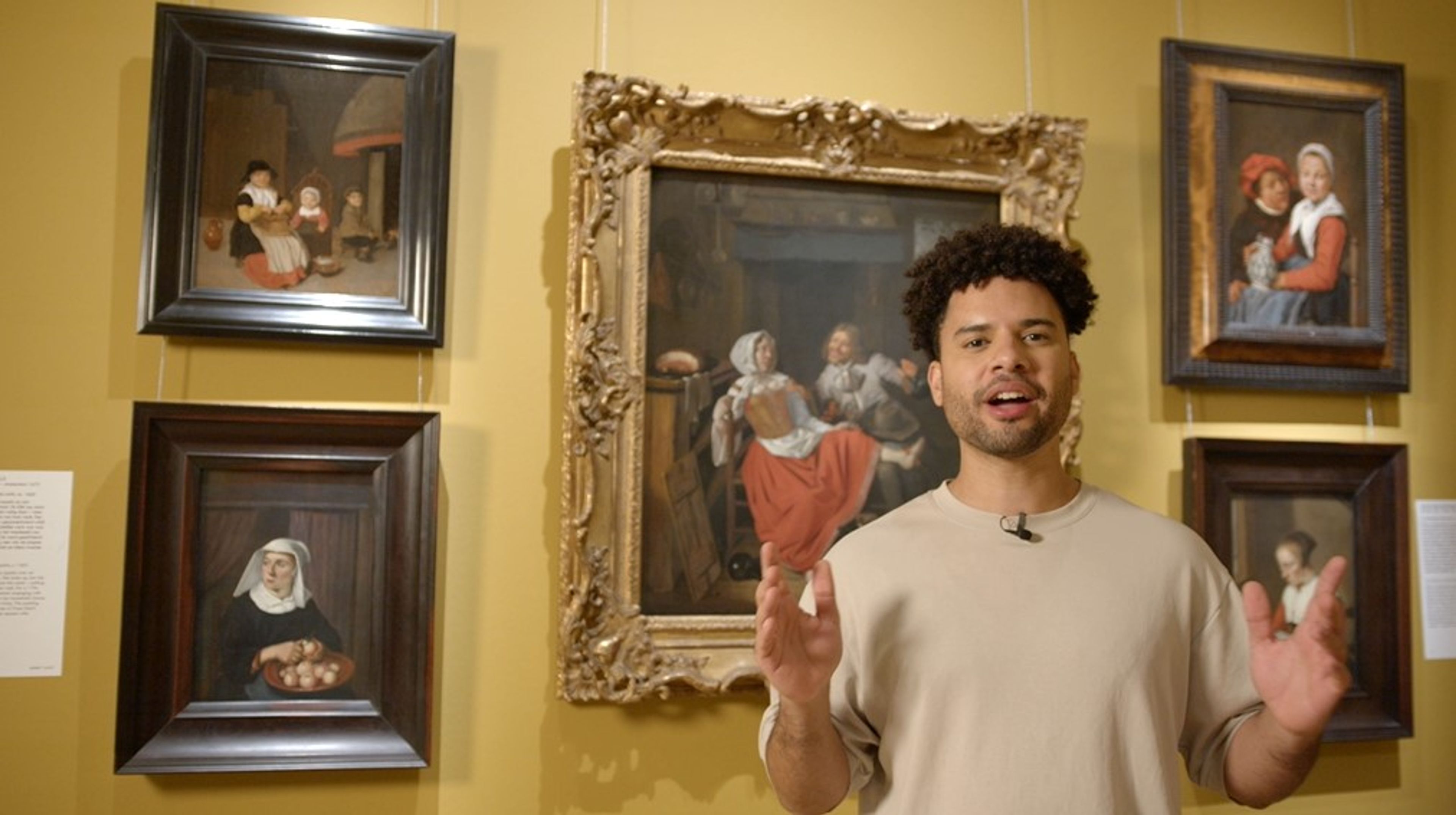 Still from a short educational video for primary and secondary education by the Frans Hals Museum.
