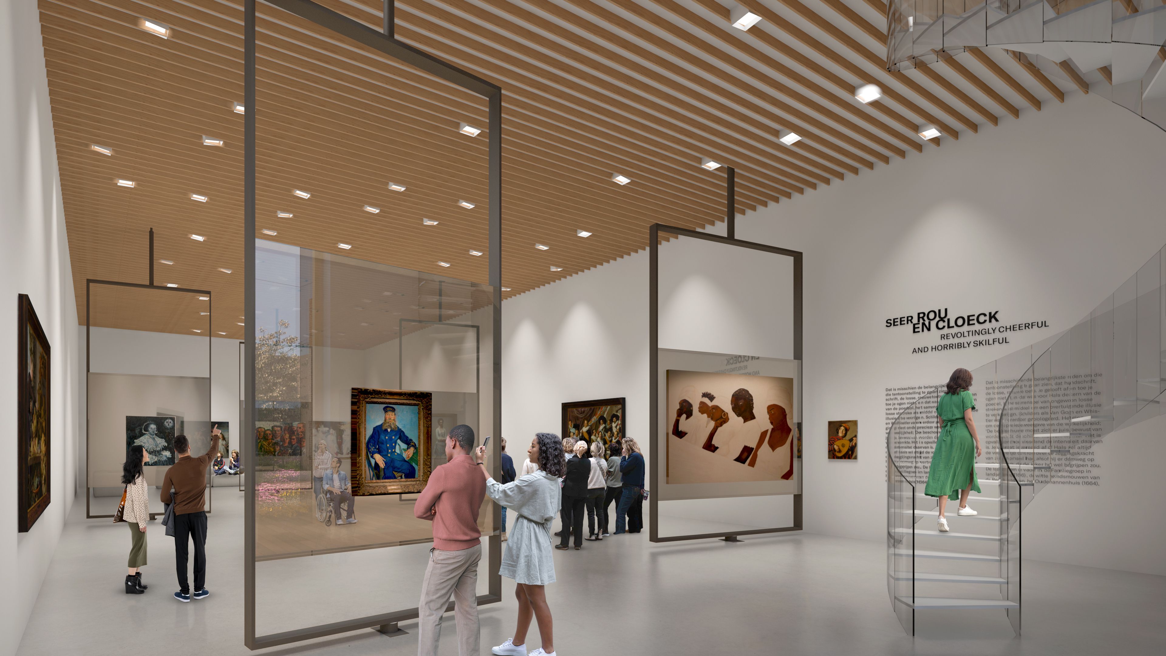 Visuele impressie Egelantier - tentoonstellingsruimte