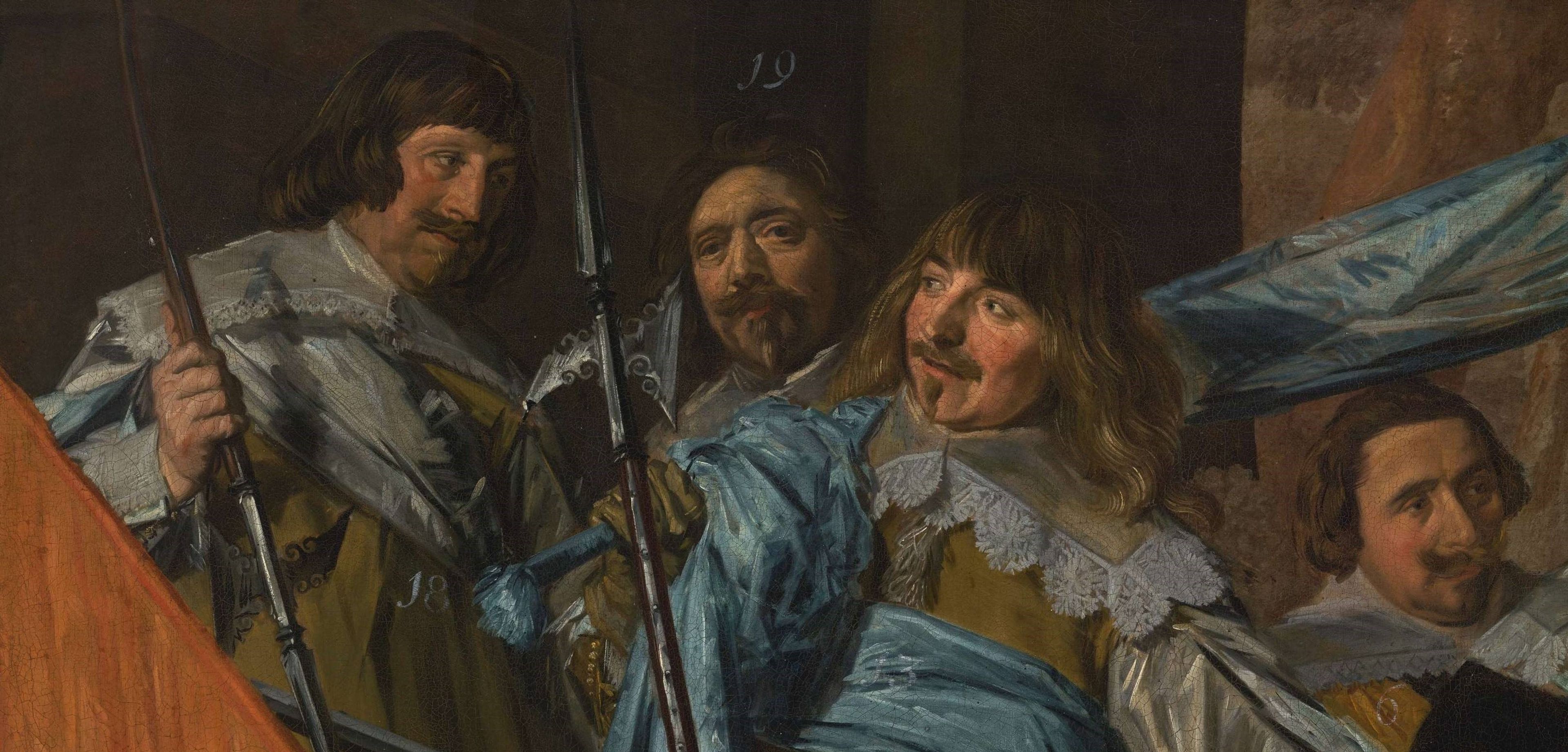 Frans Hals selfie: Frans Hals, ‘The Officers of the St George Militia Company’ (1639), Frans Hals Museum, Haarlem.