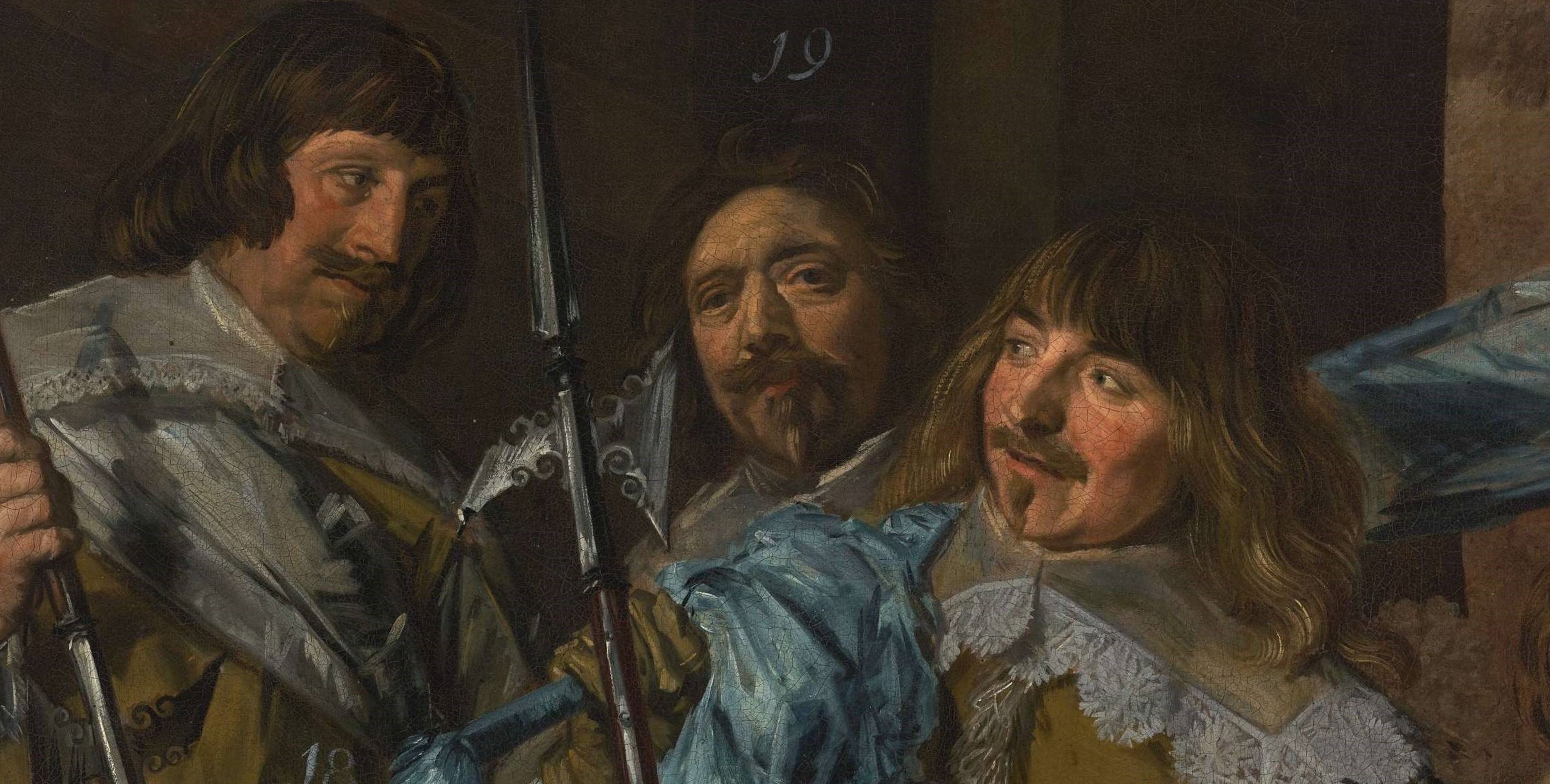 Selfie van Frans Hals: Frans Hals, Officieren en onderofficieren van de St. Jorisschutterij, 1639, Frans Hals Museum, Haarlem.