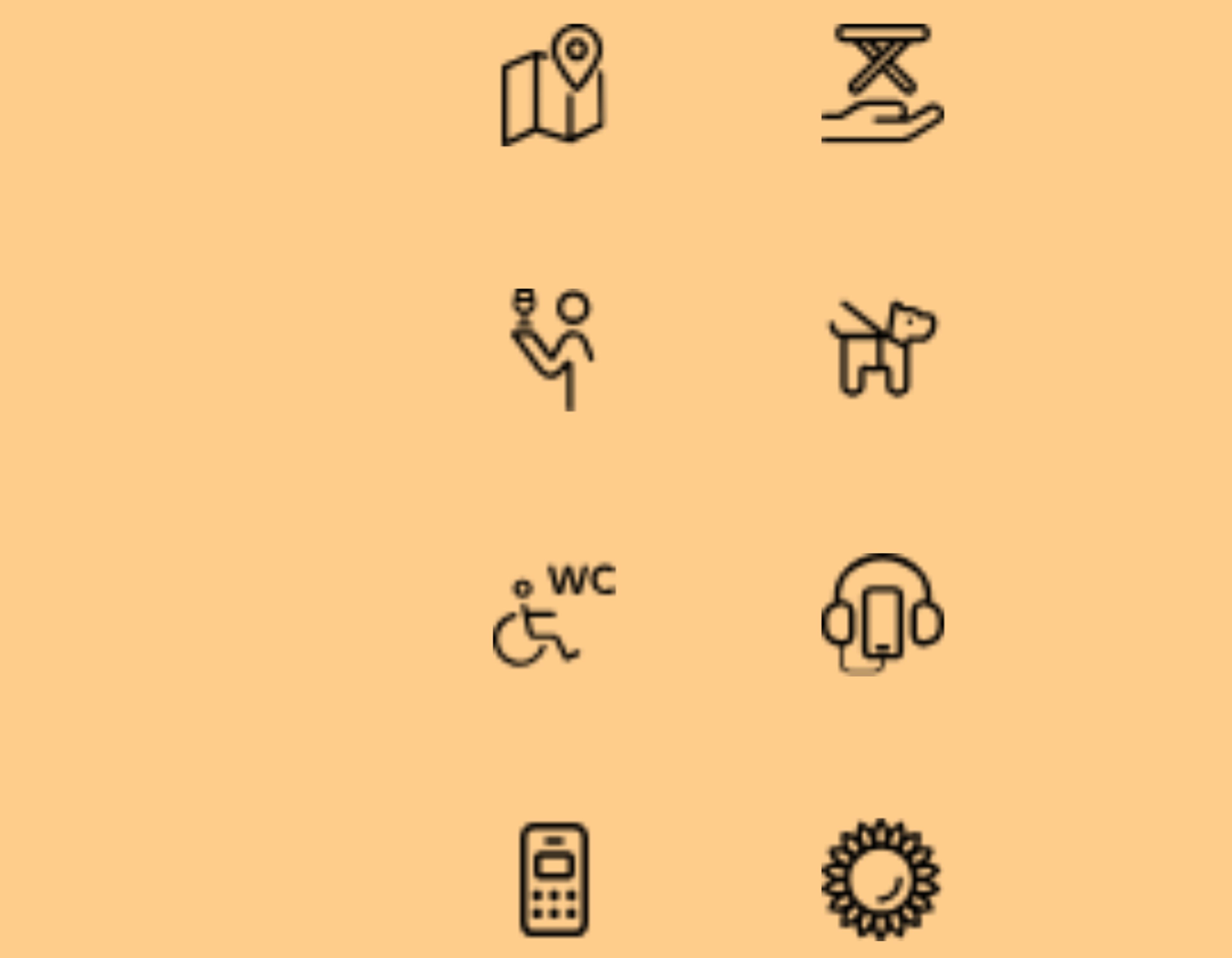 Toegankelijkheid symbolen Frans Hals Museum