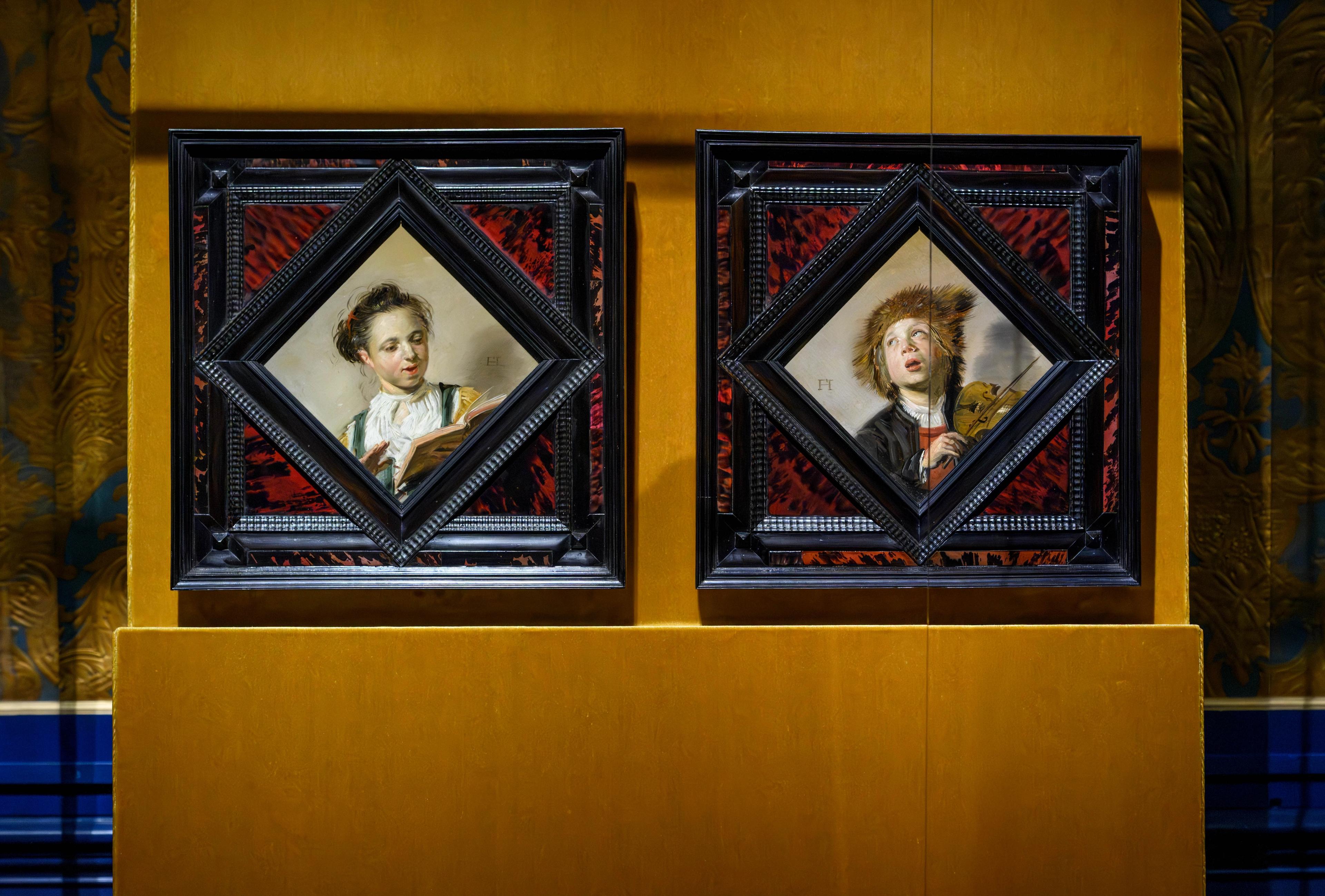 Frans Hals, Zingend meisje en Vioolspelende jongen, ca. 1628, Frans Hals Museum en Mauritshuis, foto: Minke Bink