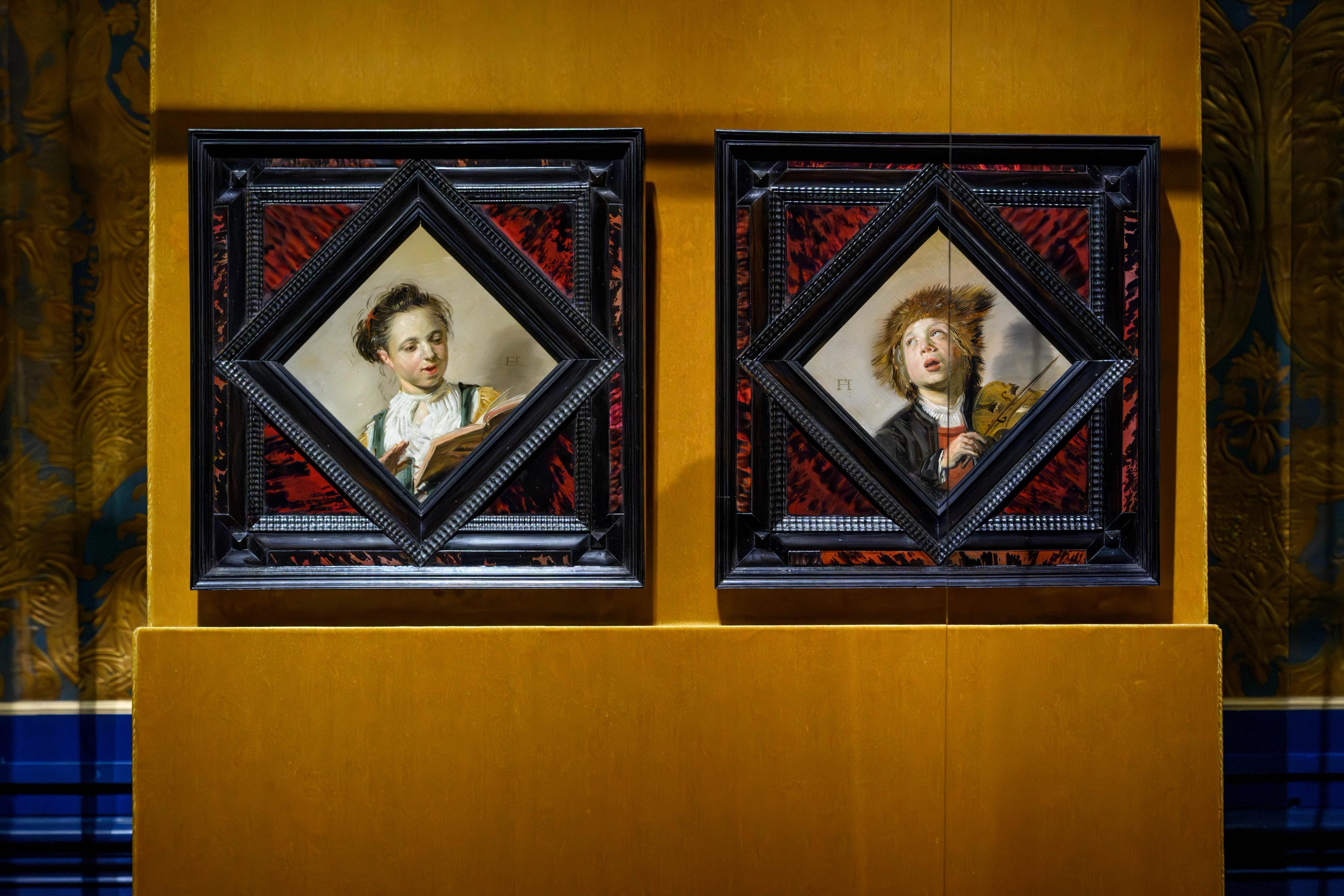 Frans Hals, Zingend meisje en Vioolspelende jongen, ca. 1628, Frans Hals Museum en Mauritshuis, foto: Minke Bink