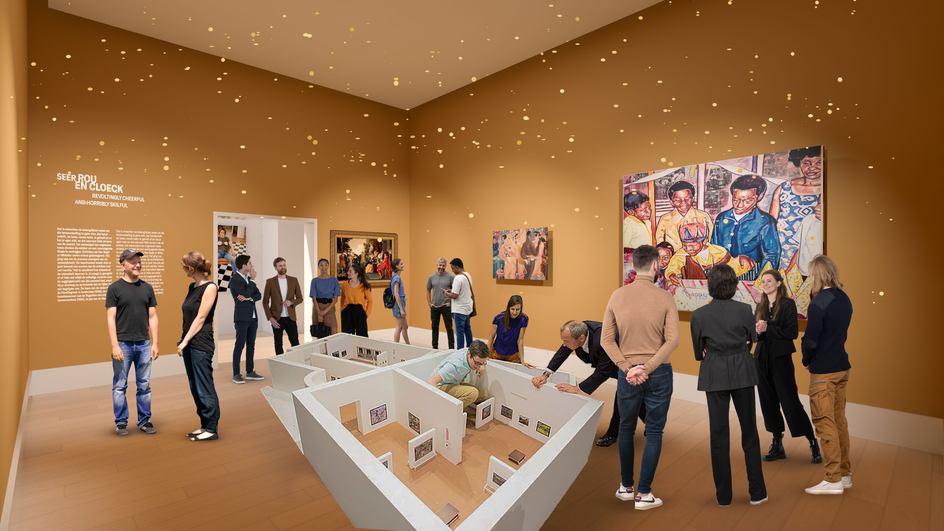 Visuele impressie Egelantier - interactieve ruimte