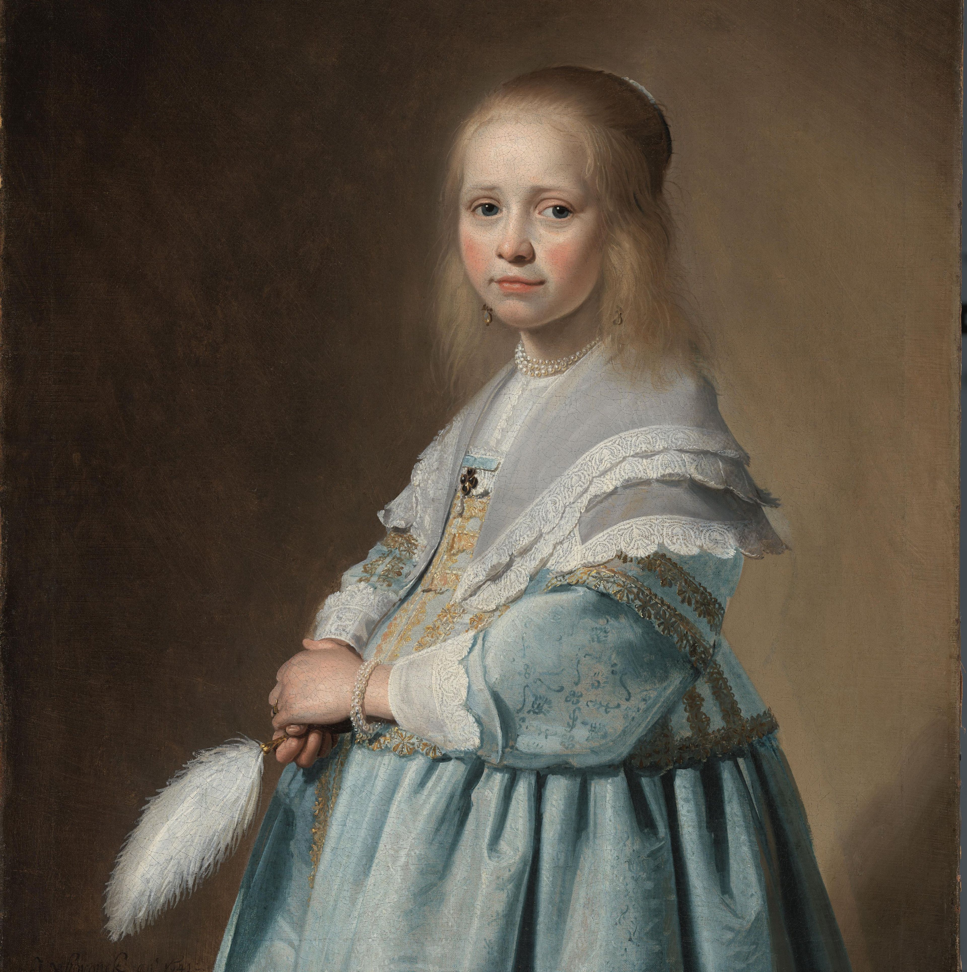 Johannes Verspronck, Portret van een meisje in het blauw, 1641, Rijksmuseum Amsterdam