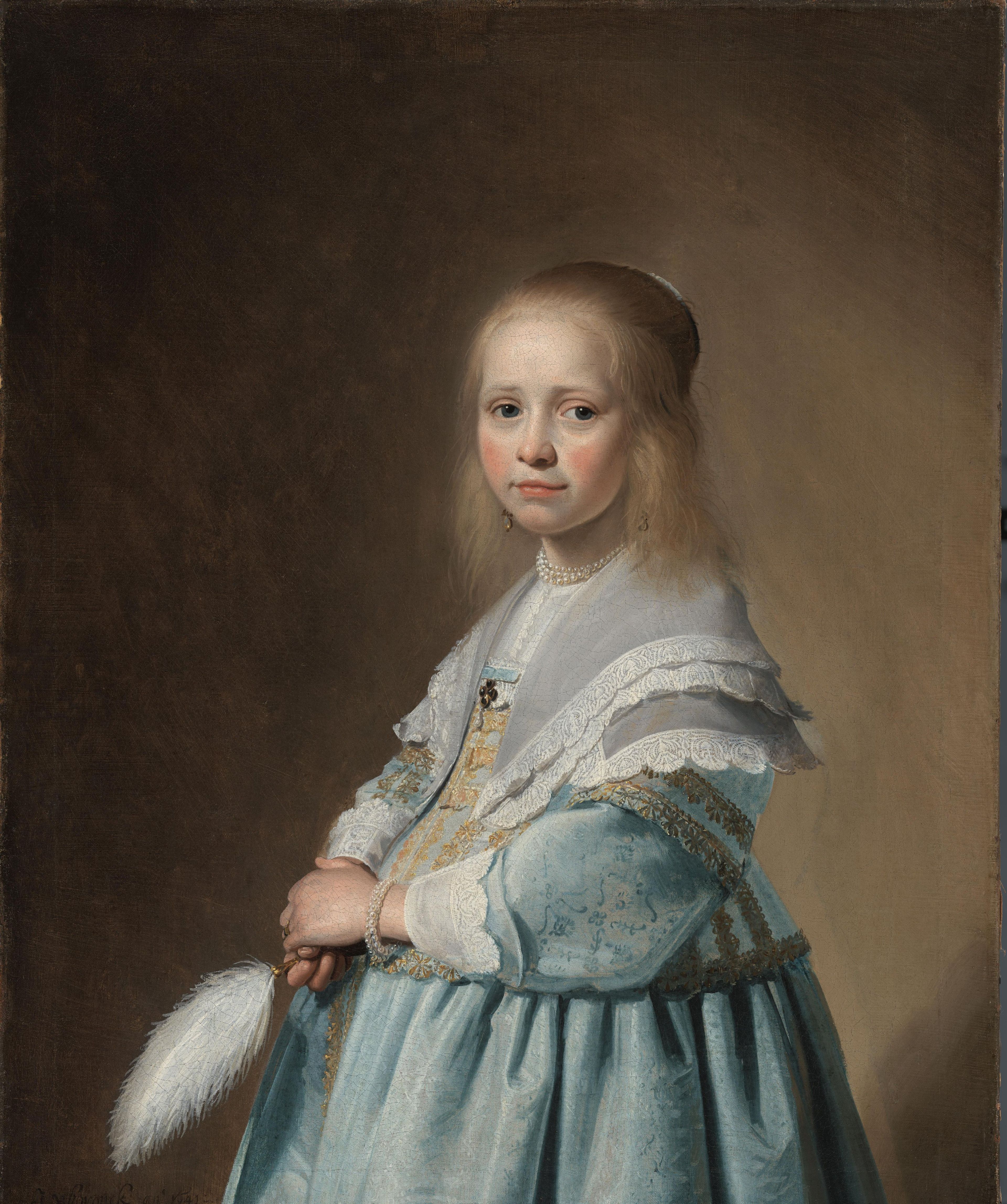 Johannes Verspronck, Portret van een meisje in het blauw, 1641, Rijksmuseum Amsterdam