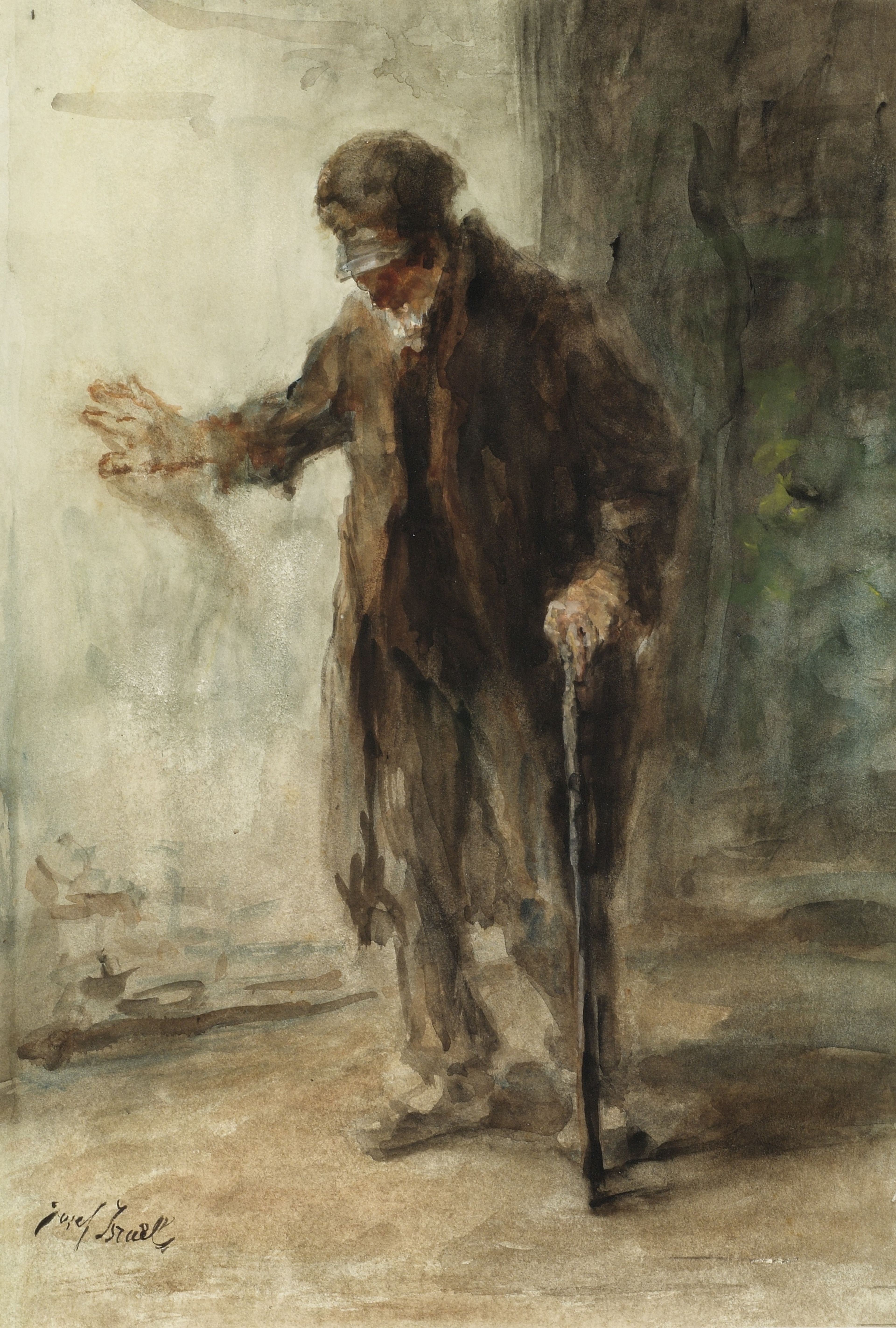 Jozef Israëls, Blinde man, ca 1898, Frans Hals Museum, Haarlem