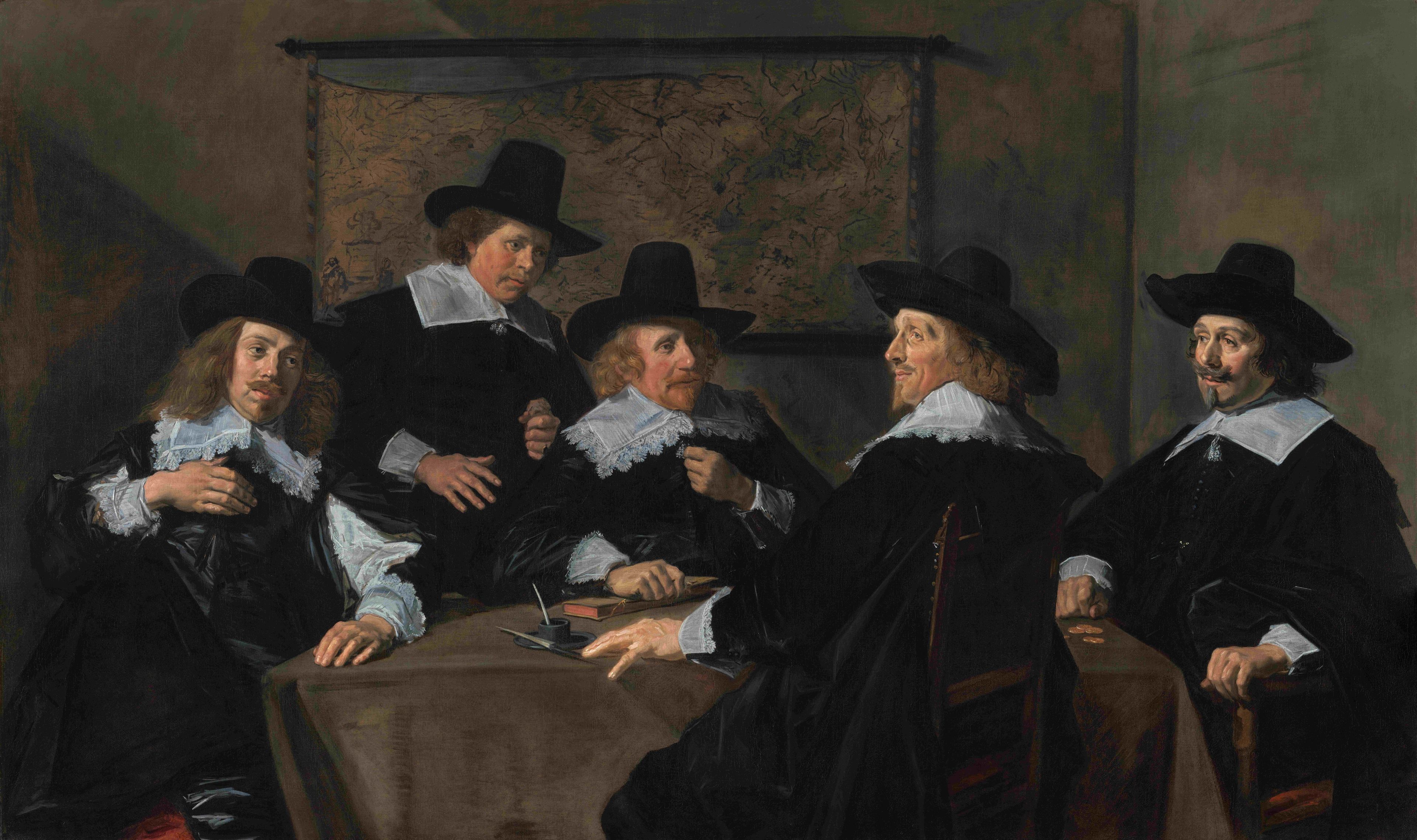 Regenten van het St Elisabeths Gasthuis door Frans Hals