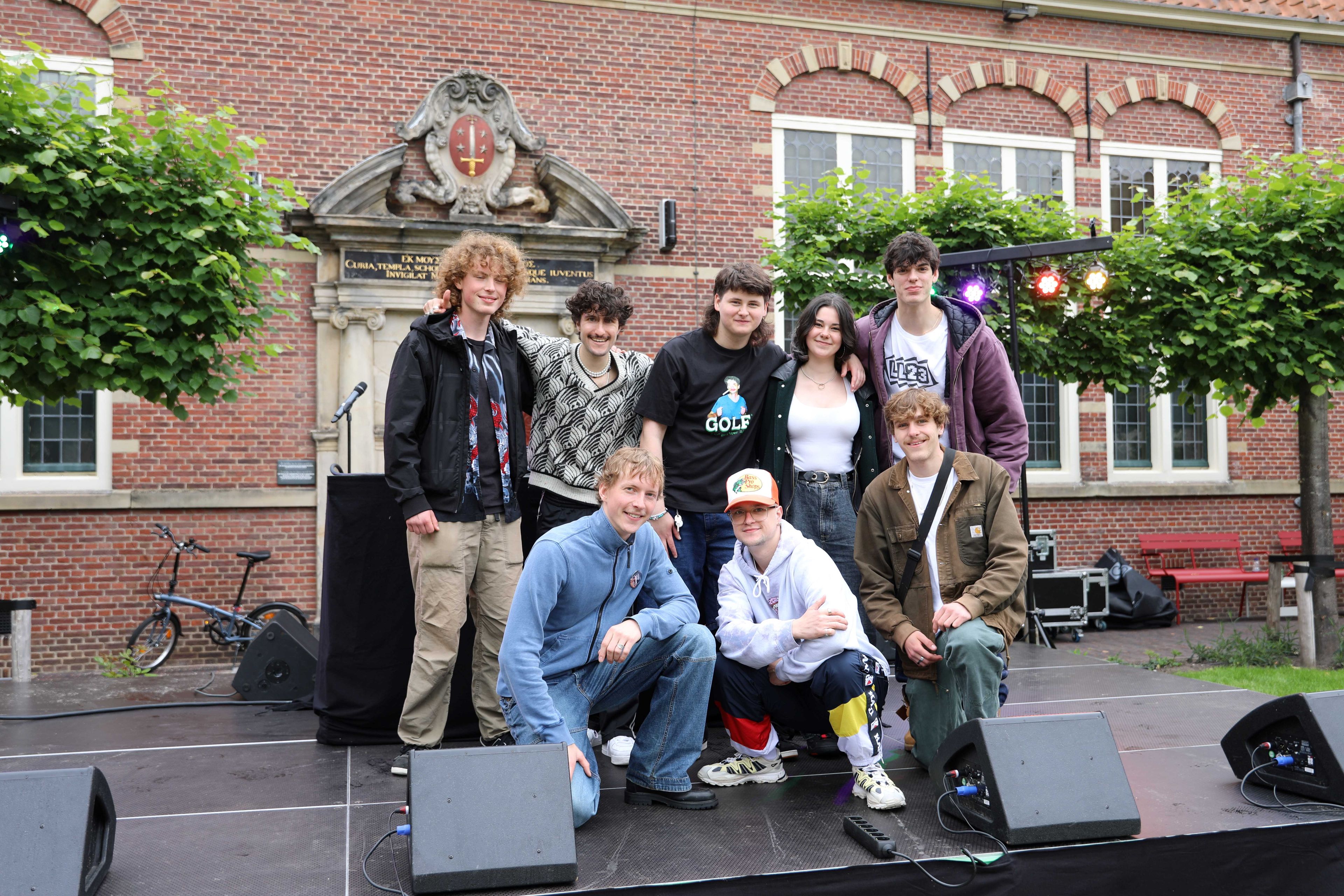 Group of young people who organised arts and culture festival outside the box.
