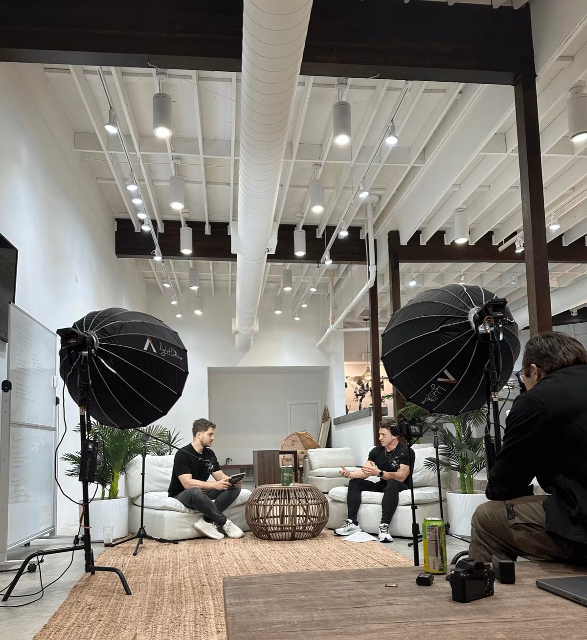 Long-form shoot on the couch set