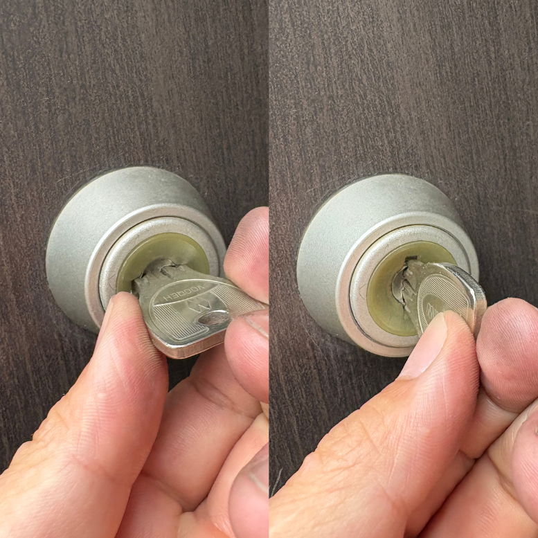 埼玉県さいたま市｜ディンプルキーが回らない不具合を分解洗浄で修復