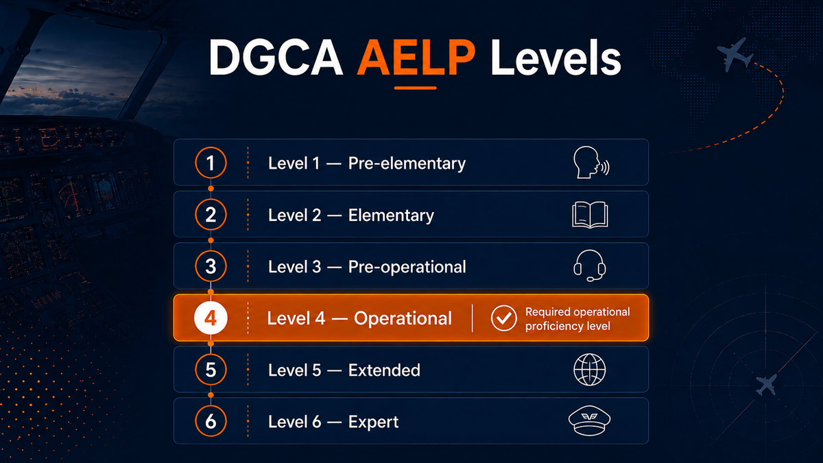DGCA AELP English proficiency levels