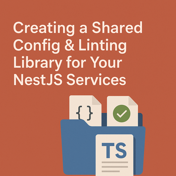 Creating a Shared Config & Linting Library for Your NestJS Services