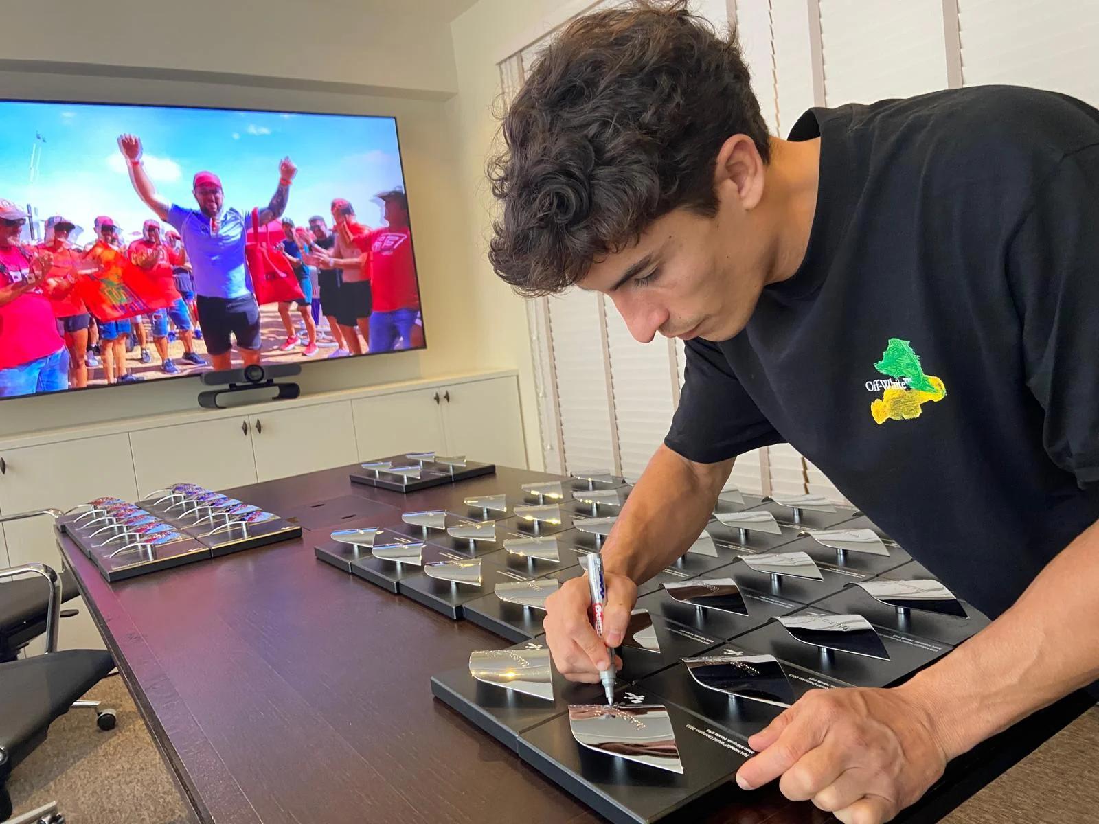 FANS OF MOTOGPTM CHAMPION, MARC MÁRQUEZ, CAN OWN A PIECE OF HISTORY WITH NEW MEMORABILIA PARTNERSHIP
