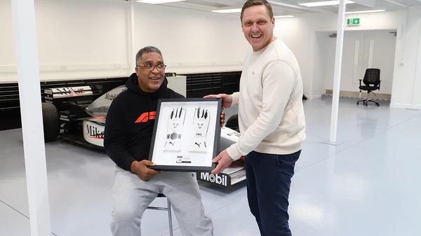 Michael Watson MBE visits Memento Exclusives