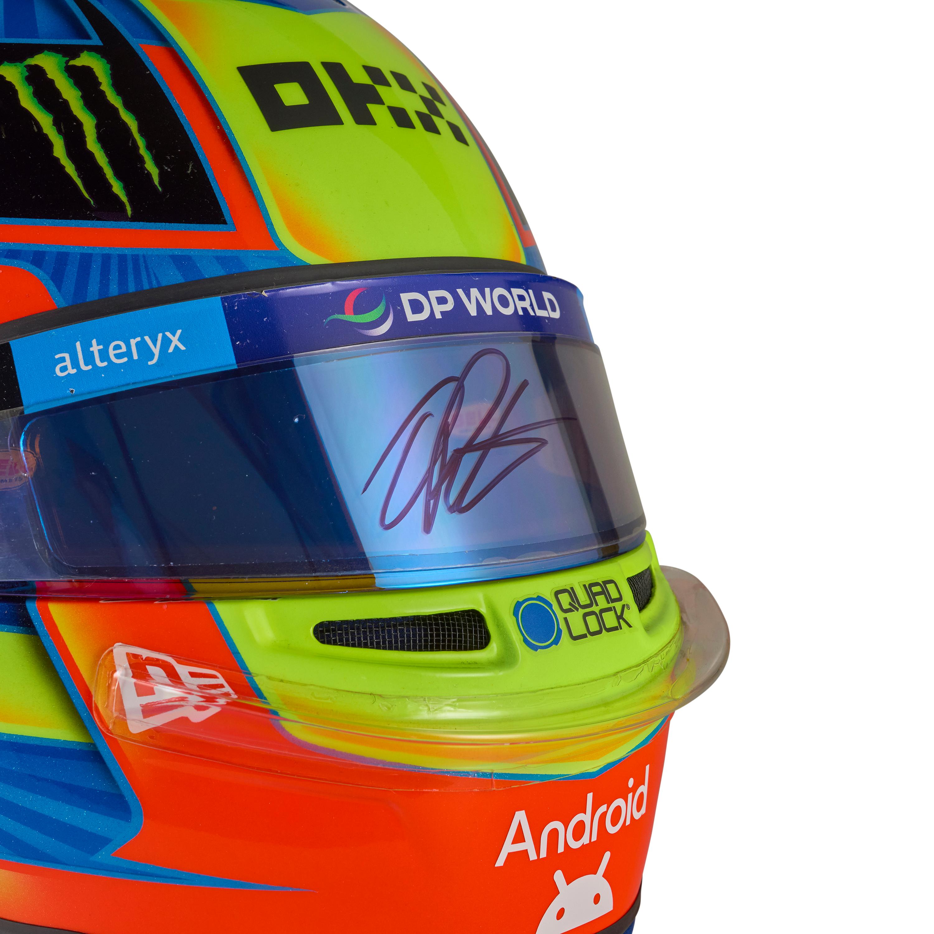 OSCAR PIASTRI TO AUCTION SIGNED RACE-USED GRAND PRIX HELMET FOR CHILDREN’S CANCER CHARITY 