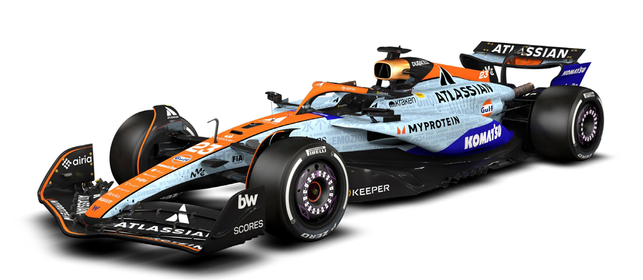STUNNING ATLASSIAN WILLIAMS RACING SHOW CAR IN SPECIAL SAO PAULO GP LIVERY AVAILABLE AT AUCTION