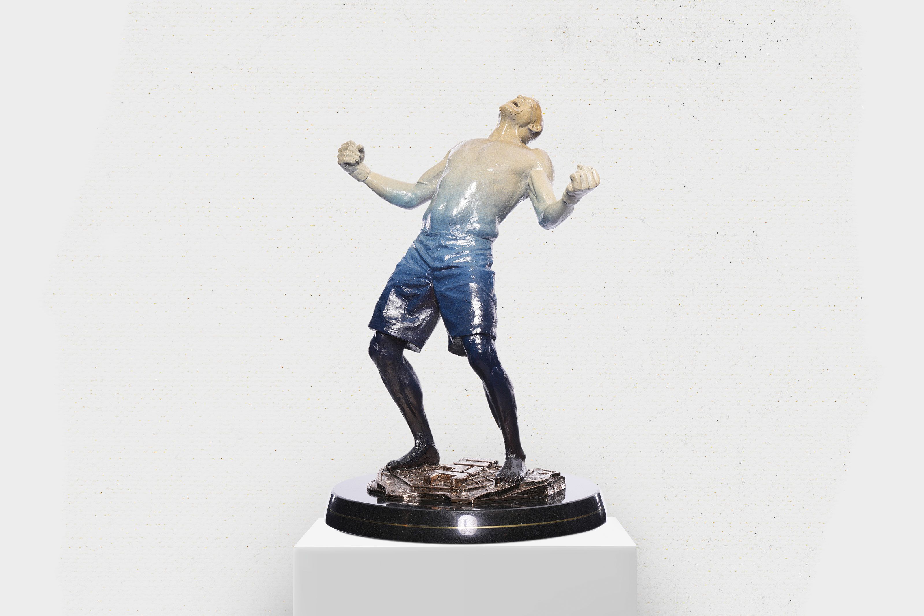 ONE-OF-A-KIND CHUCK LIDDELL BLUE DIAMOND STATUE AVAILABLE THIS WEEK ONLY
