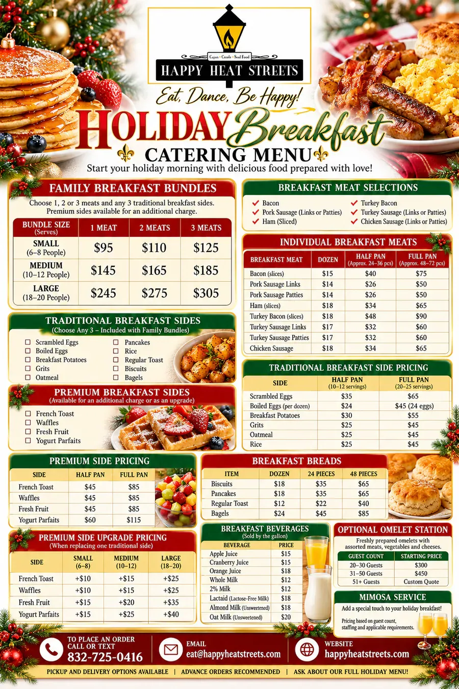 A Taste of Sweetness - Holiday Dessert Catering Menu