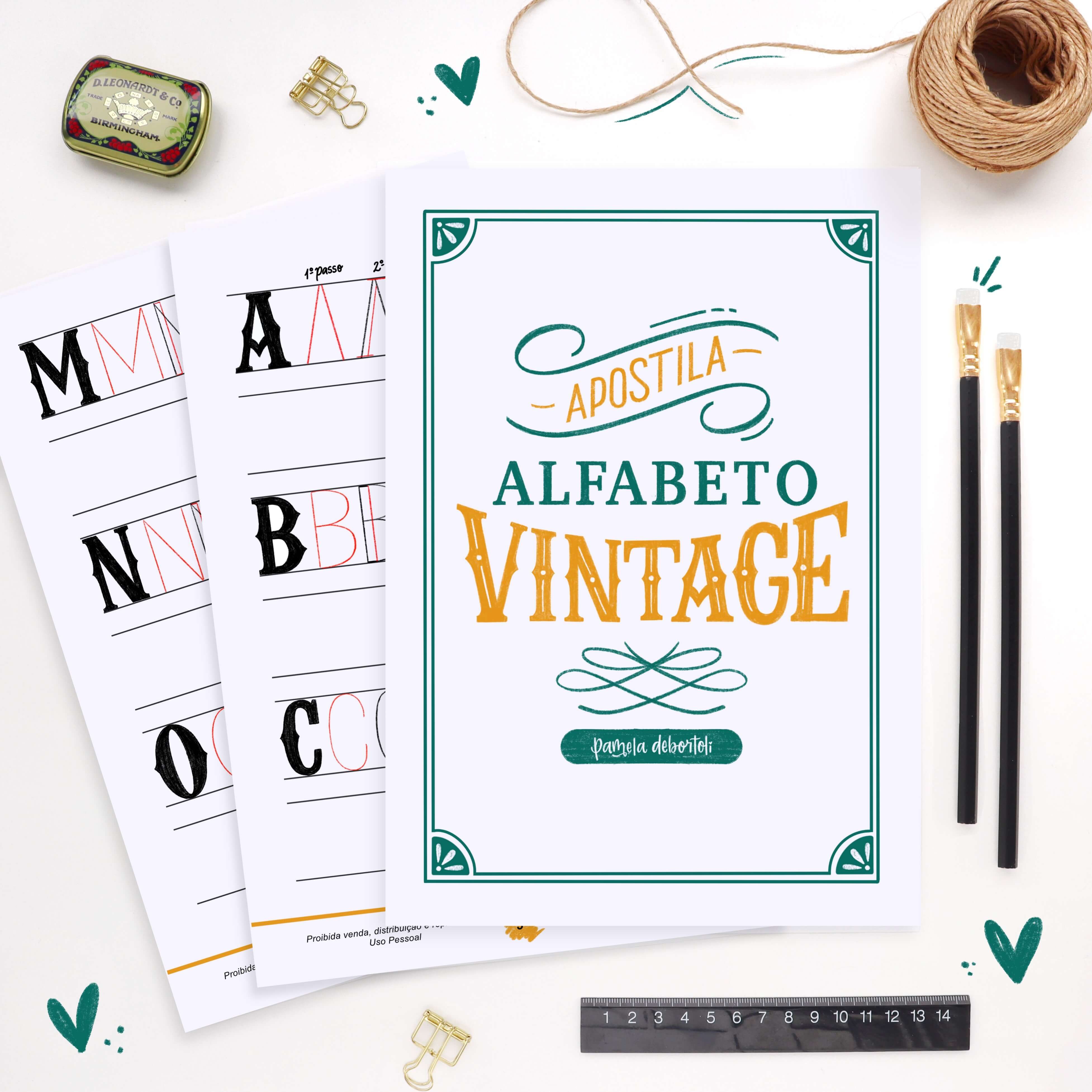 Apostila Alfabeto Vintage Completo