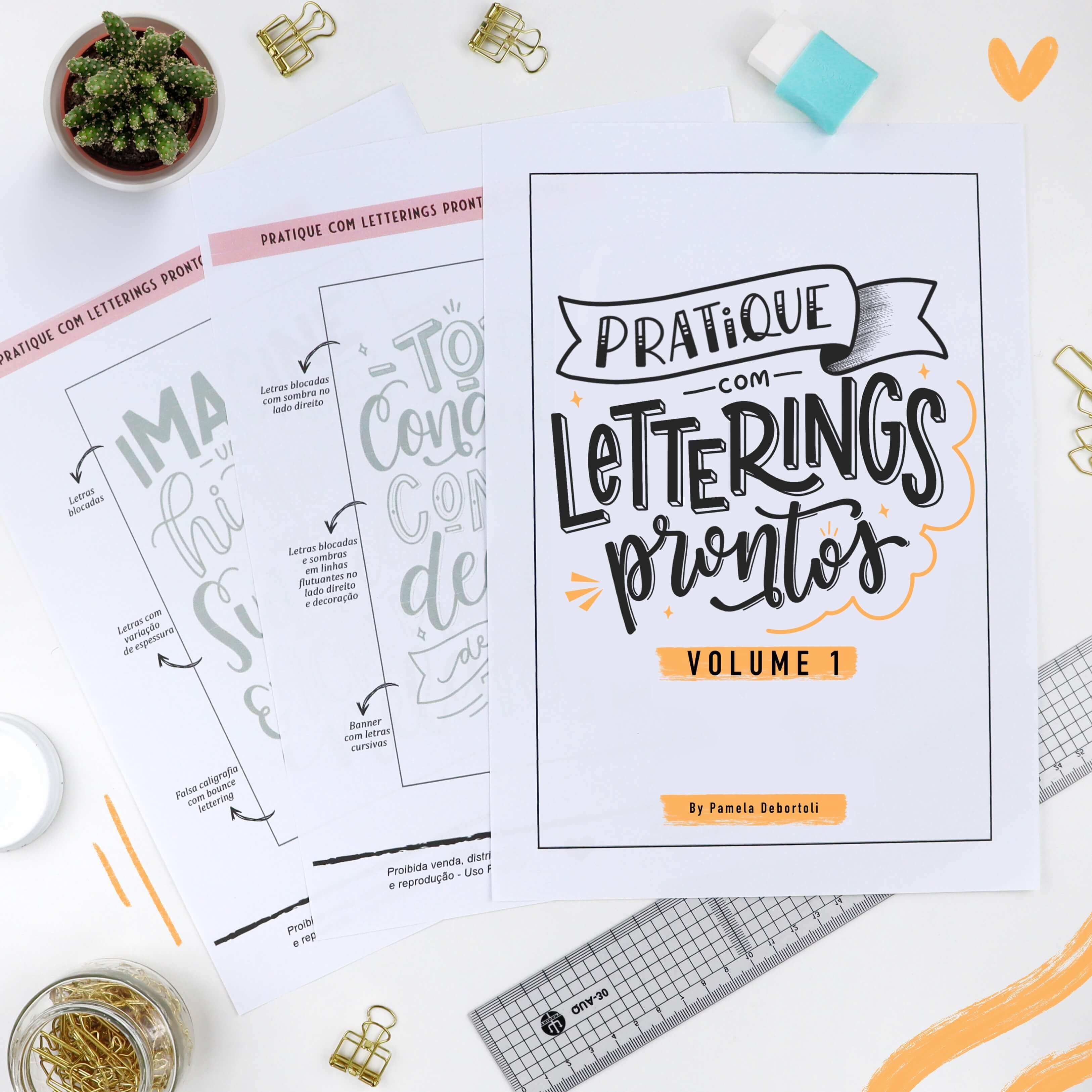 Pratique com Letterings Prontos - Vol. 1