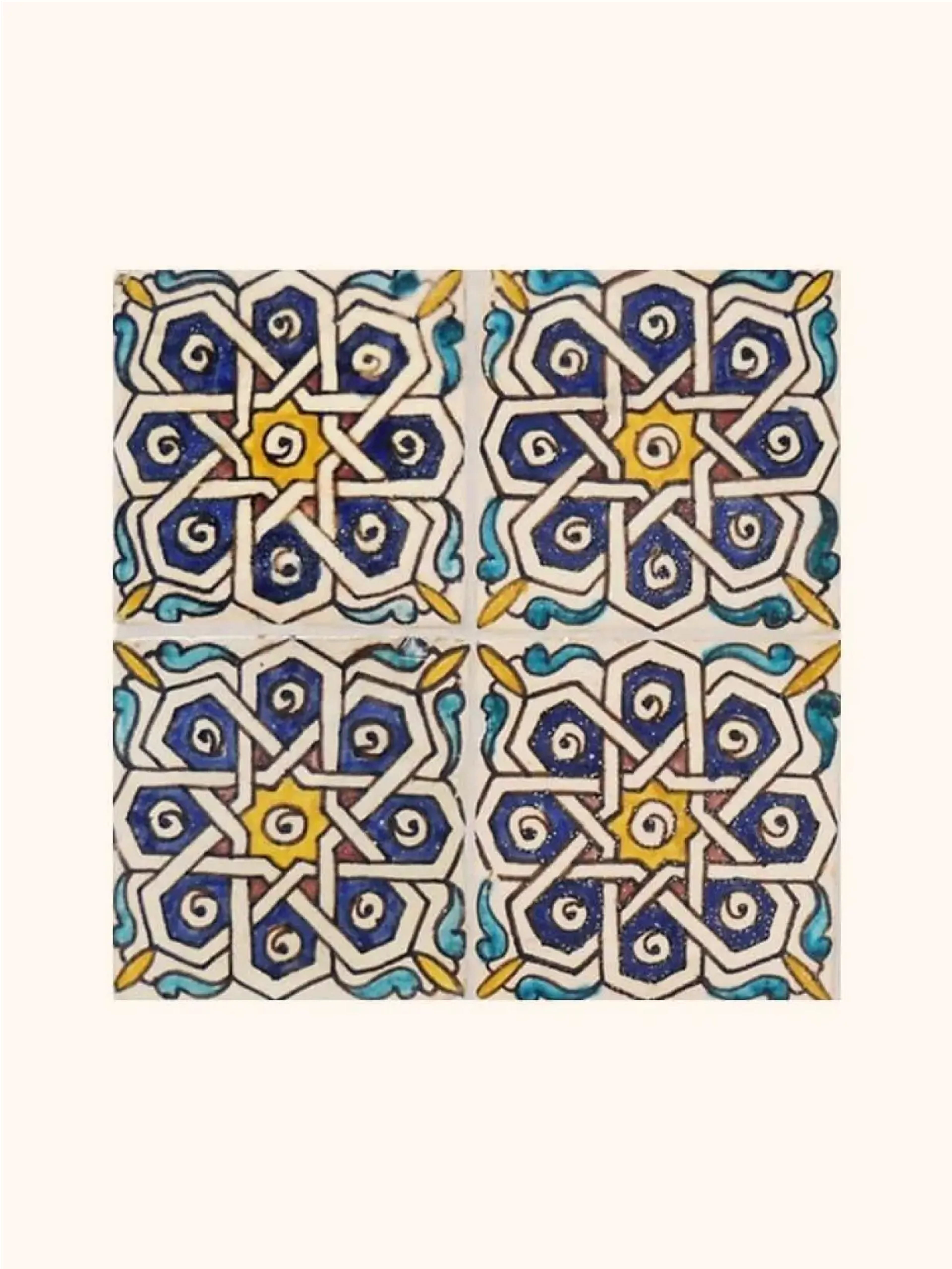 Moroccan tiles that inspired the Bloobloom logo